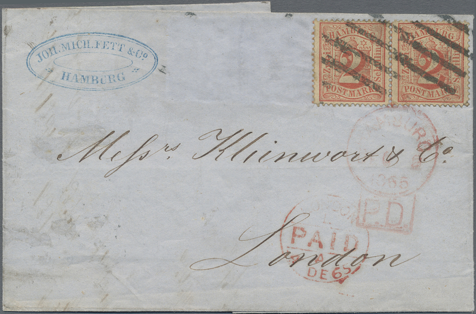 Lot 367 - Hamburg - Marken und Briefe - Auction #211 Lot 367 - Hamburg - Marken und Briefe - Auction #211
