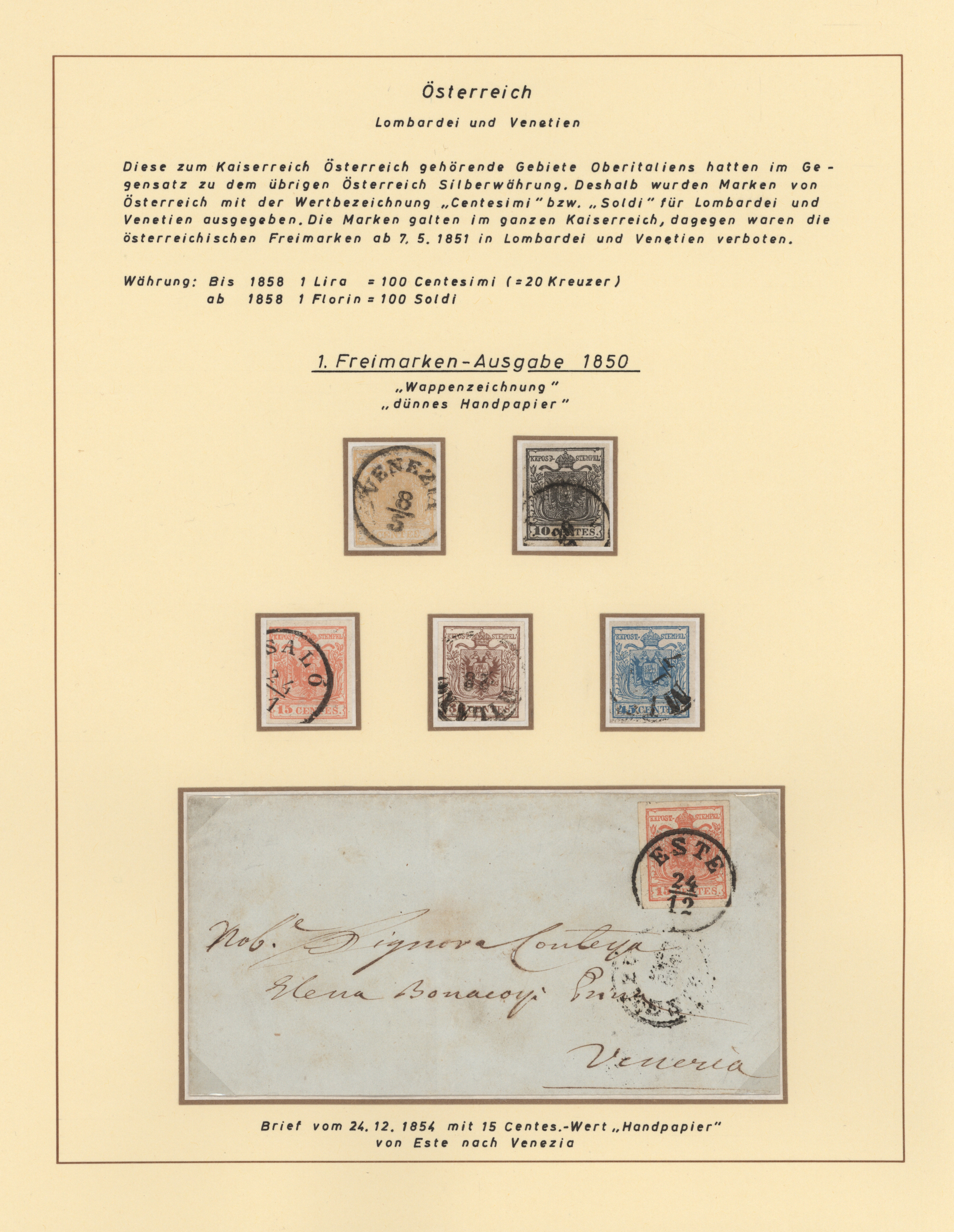 Lot 12542 - Österreich - Lombardei und Venetien - Auktionshaus Christoph Gärtner GmbH & Co. KG 58th AUCTION - Day 4 Lot 12542 - Österreich - Lombardei und Venetien - Auktionshaus Christoph Gärtner GmbH & Co. KG 58th AUCTION - Day 4
