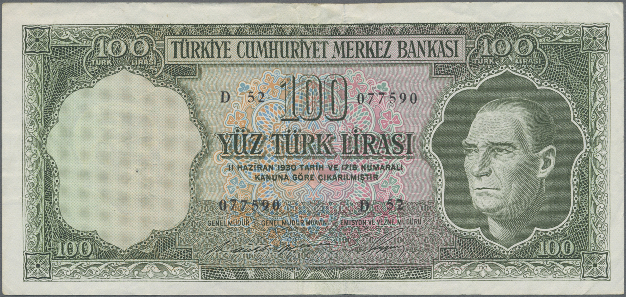 Lot 02744 - Turkey / Türkei | Banknoten  -  Auktionshaus Christoph Gärtner GmbH & Co. KG Sale #45 Banknotes Worldwide