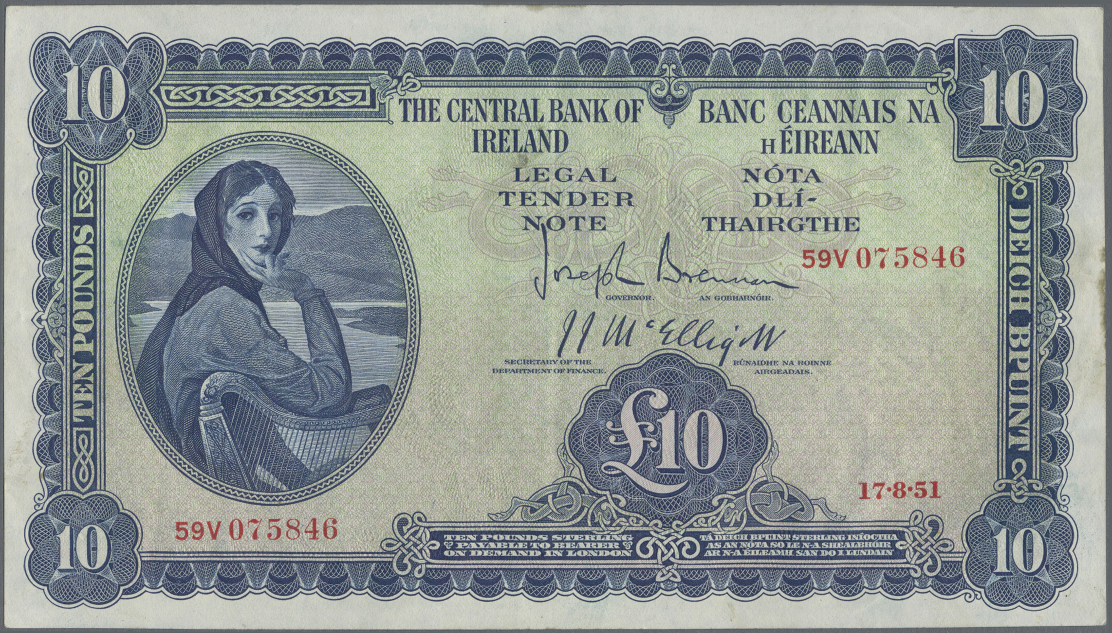 Lot 01371 - Ireland / Irland | Banknoten - Auktionshaus Christoph Gärtner GmbH & Co. KG 58th AUCTION - Day 1 Lot 01371 - Ireland / Irland | Banknoten - Auktionshaus Christoph Gärtner GmbH & Co. KG 58th AUCTION - Day 1