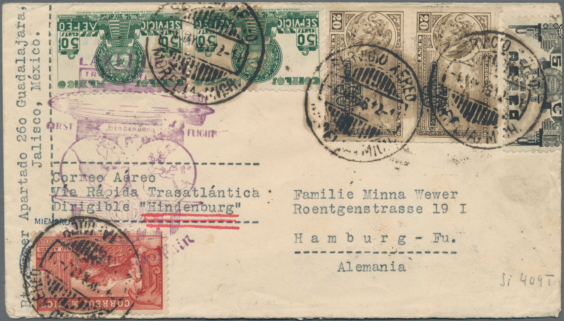 Lot 03240 - zeppelinpost übersee - Auktionshaus Christoph Gärtner GmbH & Co. KG 55th AUCTION - Day 2 Lot 03240 - zeppelinpost übersee - Auktionshaus Christoph Gärtner GmbH & Co. KG 55th AUCTION - Day 2