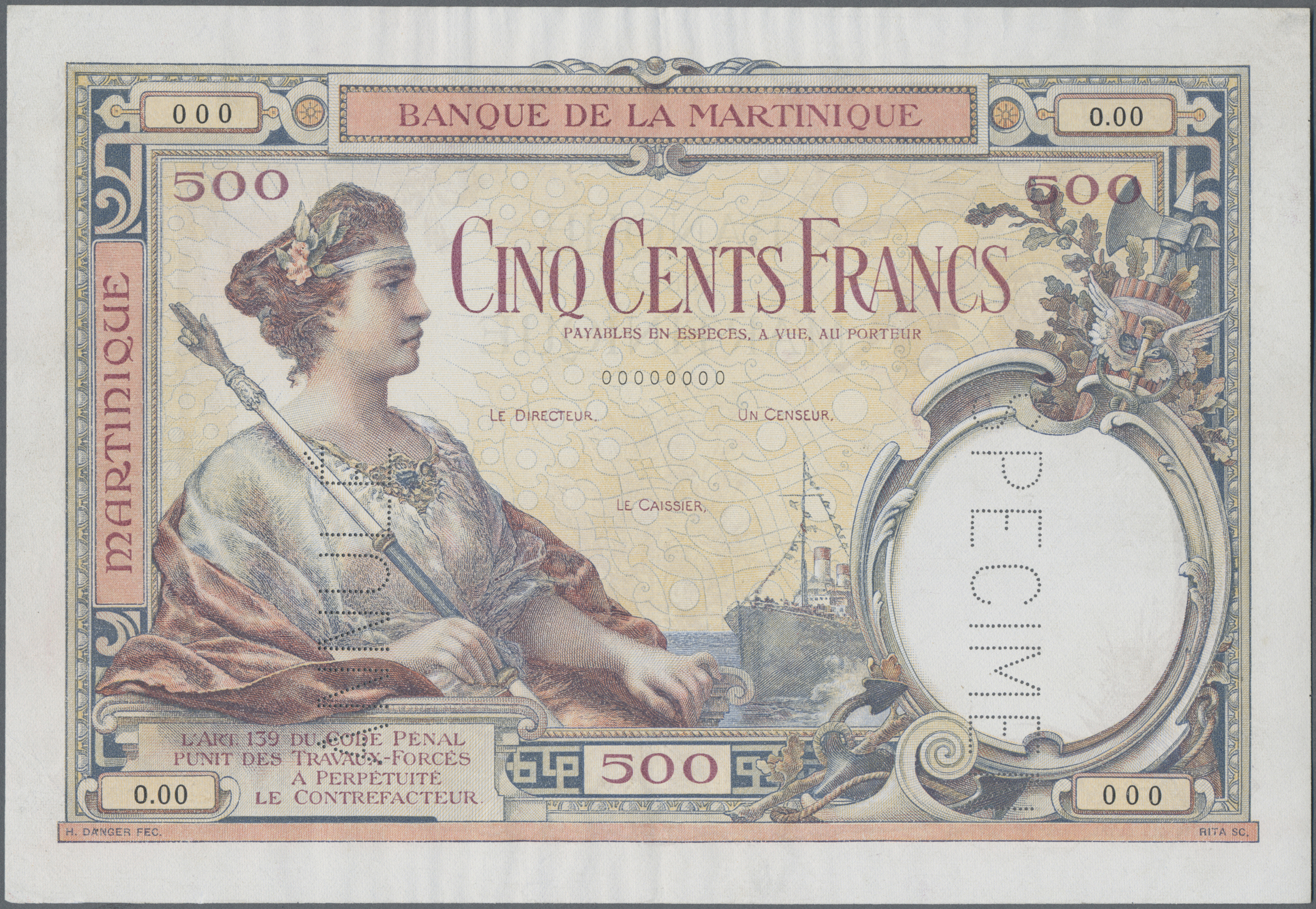 Lot 02014 - Martinique | Banknoten - Auktionshaus Christoph Gärtner GmbH & Co. KG Sale #45 Banknotes Worldwide Lot 02014 - Martinique | Banknoten - Auktionshaus Christoph Gärtner GmbH & Co. KG Sale #45 Banknotes Worldwide