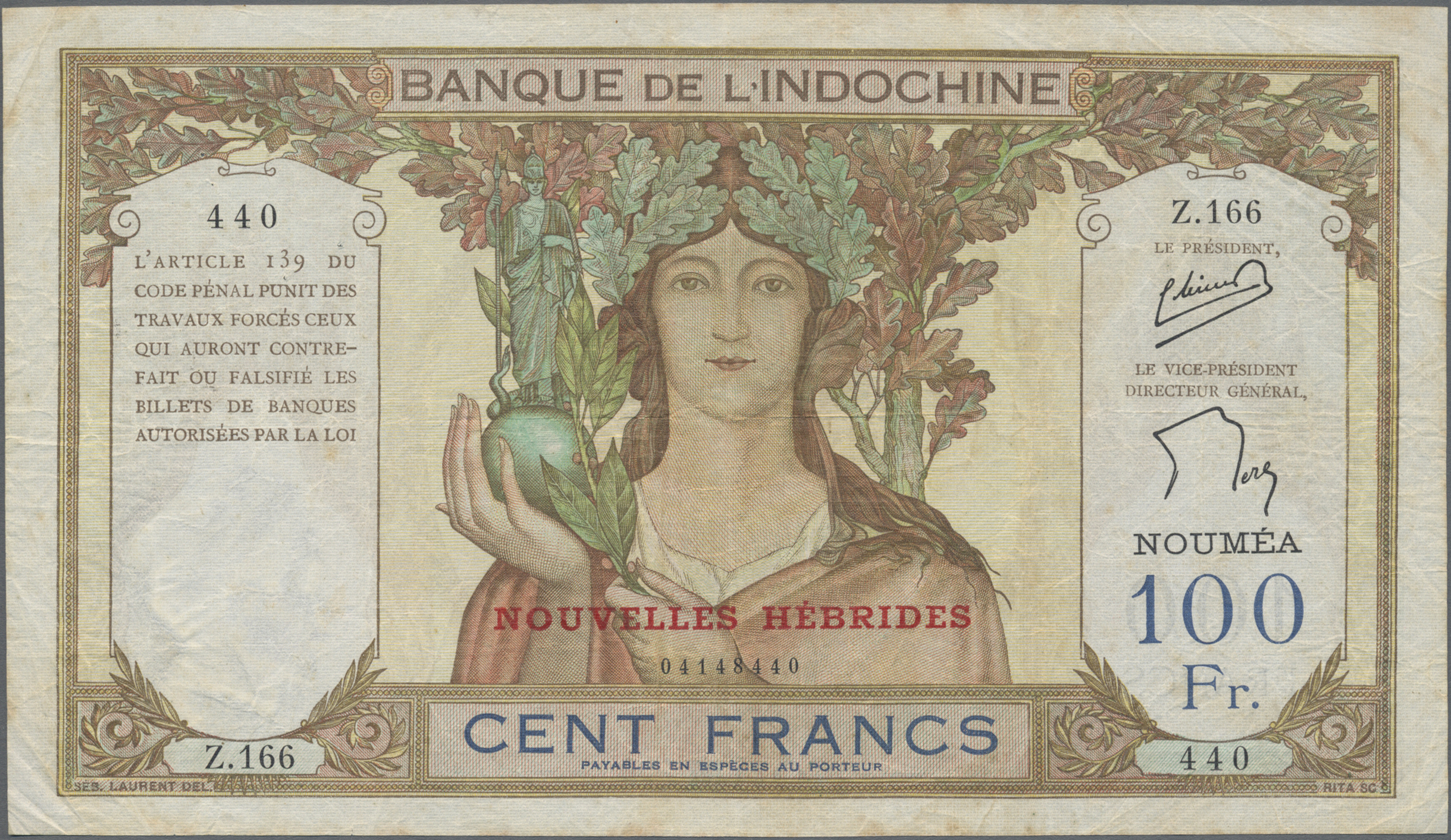 Lot 02136 - New Hebrides / Neue Hebriden | Banknoten - Auktionshaus Christoph Gärtner GmbH & Co. KG Sale #45 Banknotes Worldwide Lot 02136 - New Hebrides / Neue Hebriden | Banknoten - Auktionshaus Christoph Gärtner GmbH & Co. KG Sale #45 Banknotes Worldwide