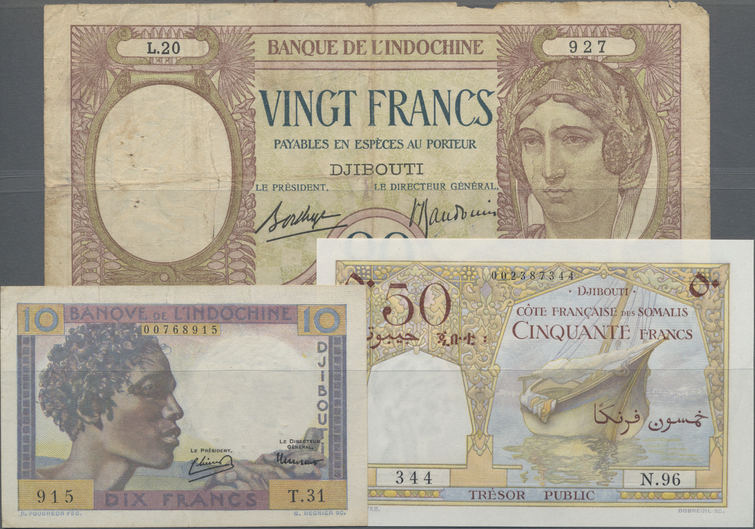Lot 14093 - Djibouti / Dschibuti | Banknoten - Auktionshaus Christoph Gärtner GmbH & Co. KG 53rd AUCTION - Day 6 Coins & Banknotes Lot 14093 - Djibouti / Dschibuti | Banknoten - Auktionshaus Christoph Gärtner GmbH & Co. KG 53rd AUCTION - Day 6 Coins & Banknotes