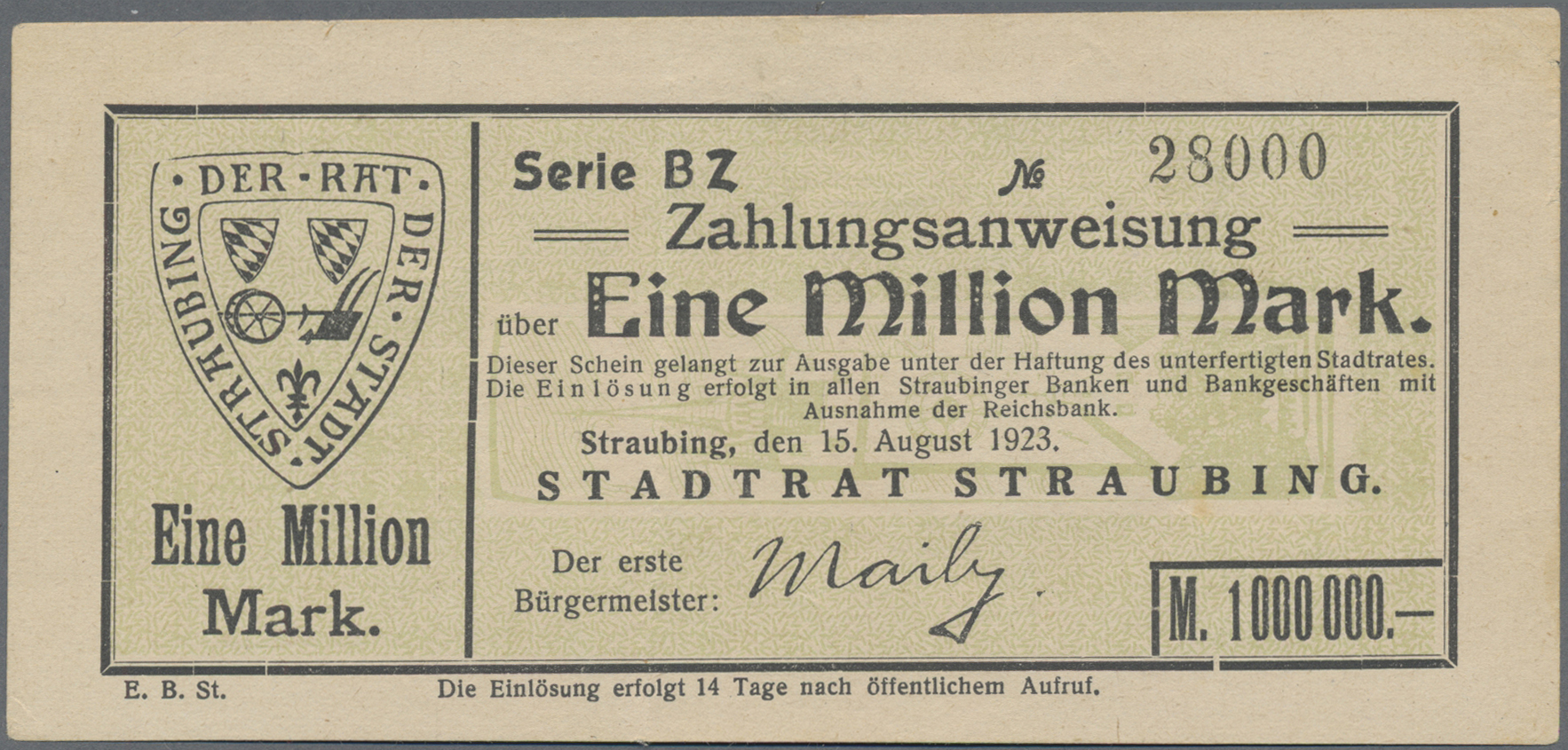 Lot 00368 - Deutschland - Sonstige | Banknoten - Auktionshaus Christoph Gärtner GmbH & Co. KG 57th AUCTION - Day 1 Lot 00368 - Deutschland - Sonstige | Banknoten - Auktionshaus Christoph Gärtner GmbH & Co. KG 57th AUCTION - Day 1