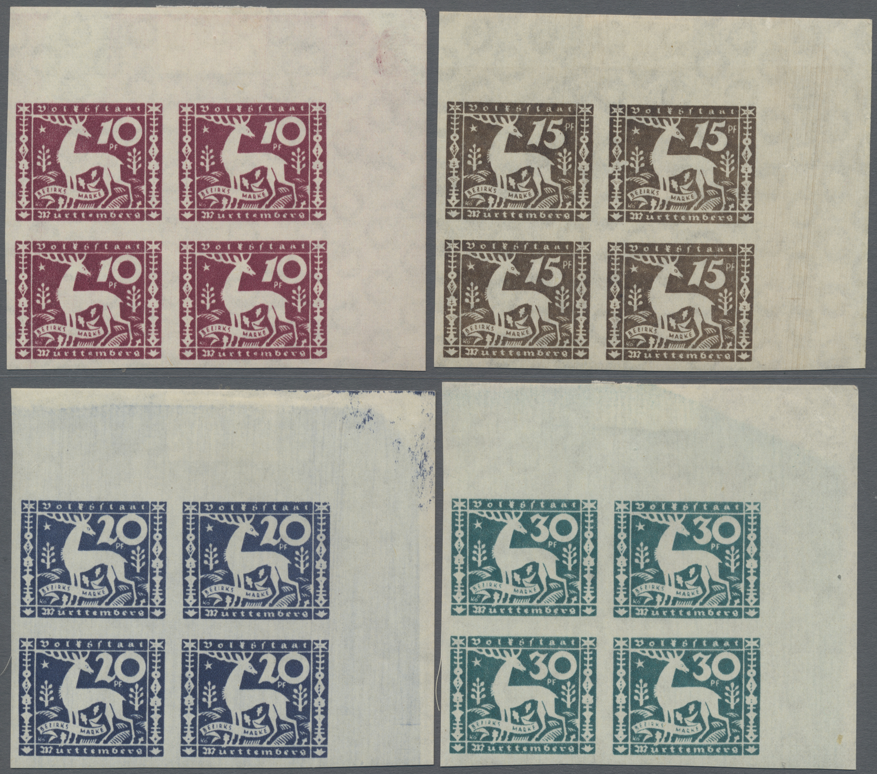 Lot 04909 - Württemberg - Marken und Briefe - Auktionshaus Christoph Gärtner GmbH & Co. KG 57th AUCTION - Day 3 Lot 04909 - Württemberg - Marken und Briefe - Auktionshaus Christoph Gärtner GmbH & Co. KG 57th AUCTION - Day 3