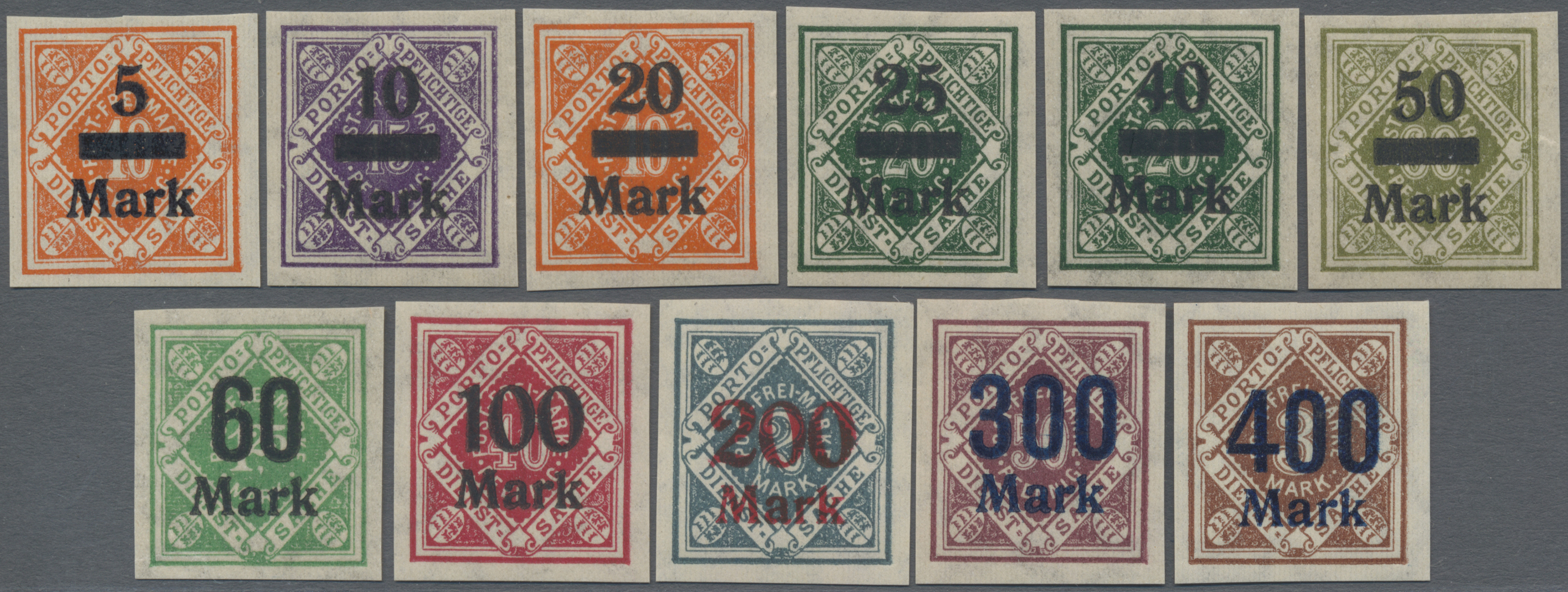 Lot 04911 - Württemberg - Marken und Briefe - Auktionshaus Christoph Gärtner GmbH & Co. KG 57th AUCTION - Day 3 Lot 04911 - Württemberg - Marken und Briefe - Auktionshaus Christoph Gärtner GmbH & Co. KG 57th AUCTION - Day 3