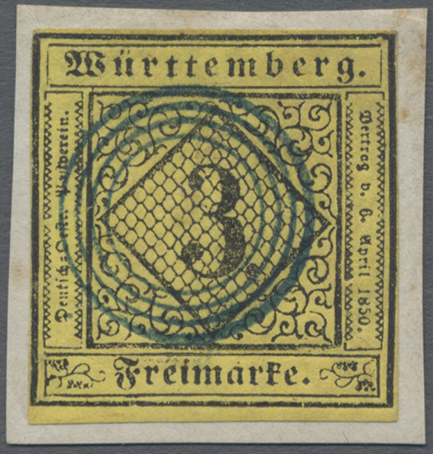 Lot 04951 - Württemberg - Stumme Stempel  -  Auktionshaus Christoph Gärtner GmbH & Co. KG 57th AUCTION - Day 3