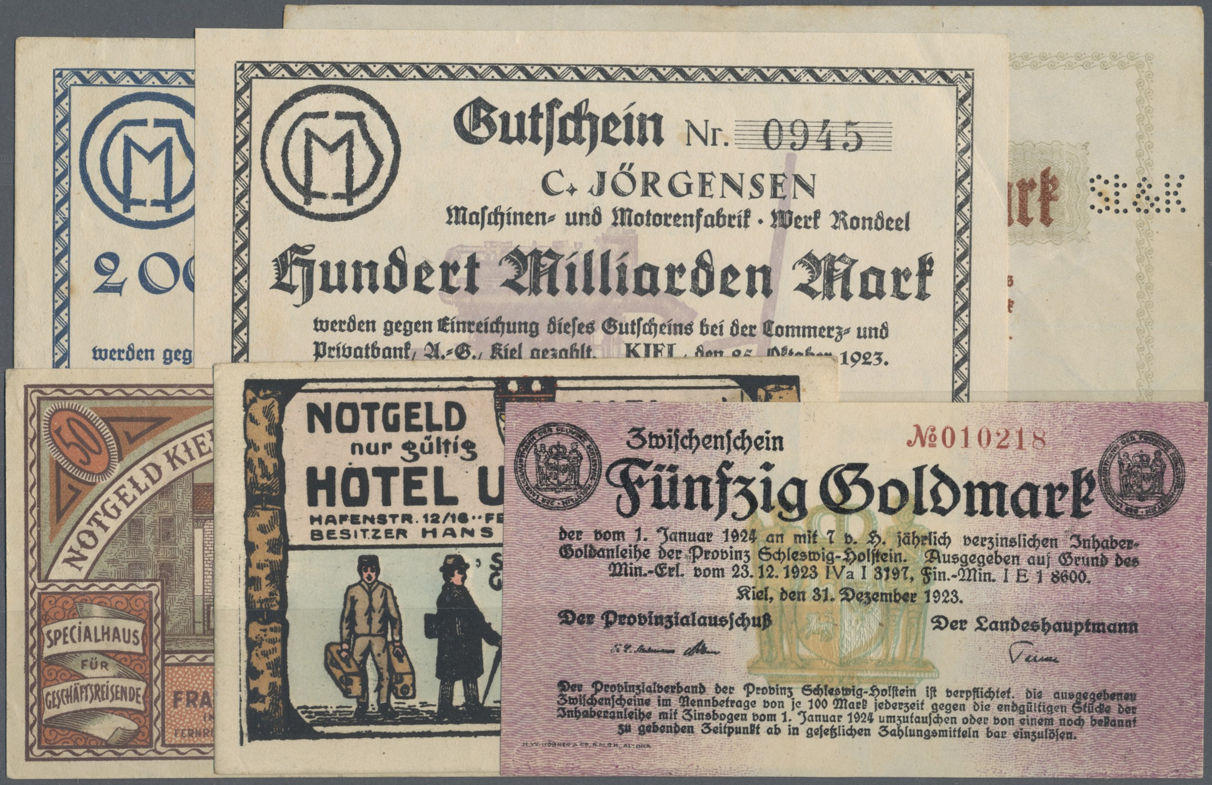 Lot 01892 - Deutschland - Notgeld - Schleswig-Holstein | Banknoten - Auktionshaus Christoph Gärtner GmbH & Co. KG 58th AUCTION - Day 1 Lot 01892 - Deutschland - Notgeld - Schleswig-Holstein | Banknoten - Auktionshaus Christoph Gärtner GmbH & Co. KG 58th AUCTION - Day 1