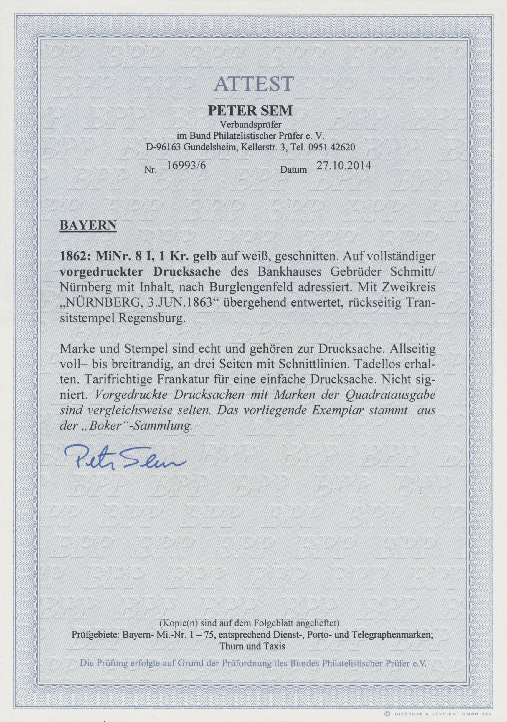Lot 759 - Bayern - Marken und Briefe  -  Auktionshaus Christoph Gärtner GmbH & Co. KG International Rarities - Volume 25