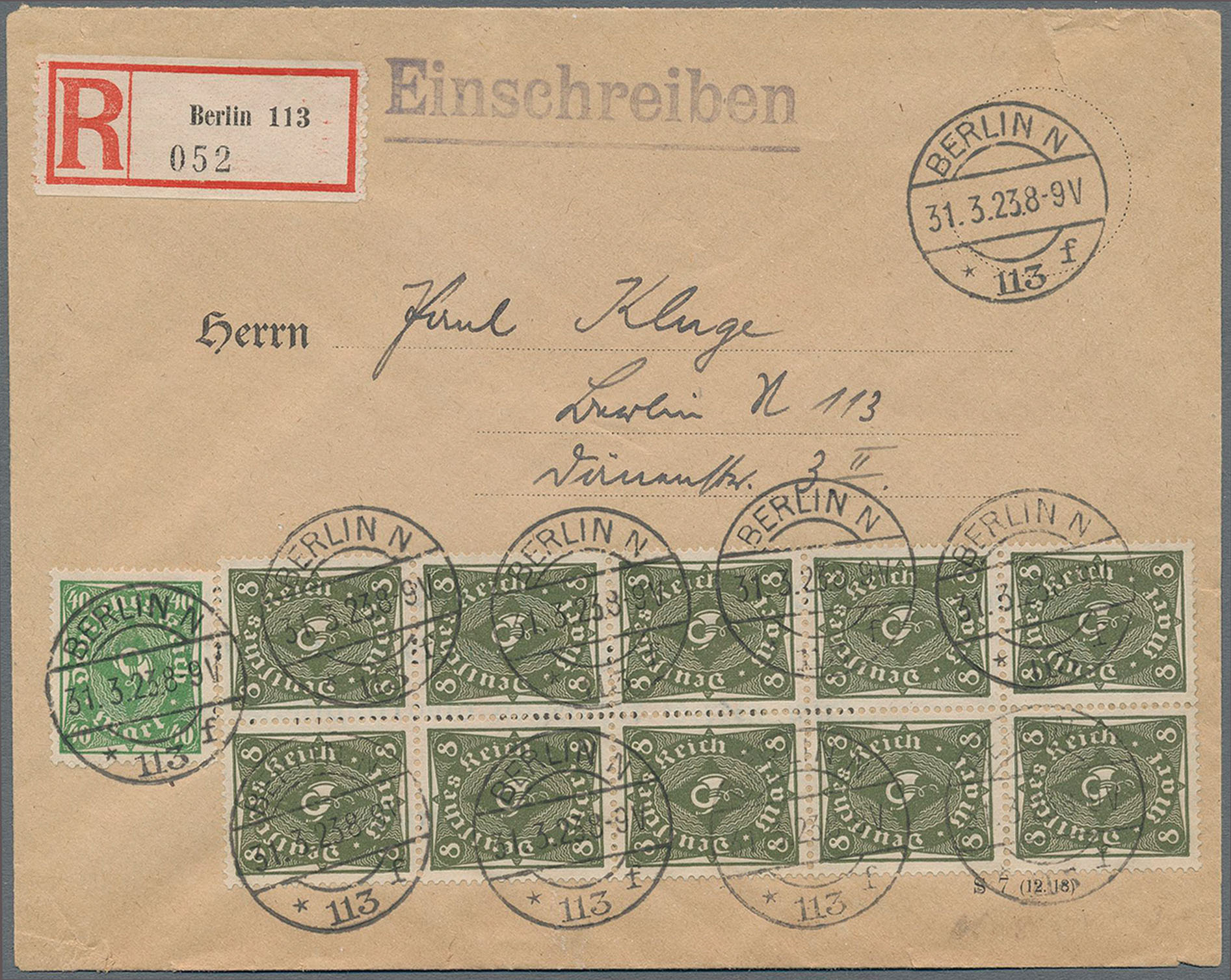 Lot 05038 - Deutsches Reich - Inflation - Auktionshaus Christoph Gärtner GmbH & Co. KG 58th AUCTION - Day 2 Lot 05038 - Deutsches Reich - Inflation - Auktionshaus Christoph Gärtner GmbH & Co. KG 58th AUCTION - Day 2