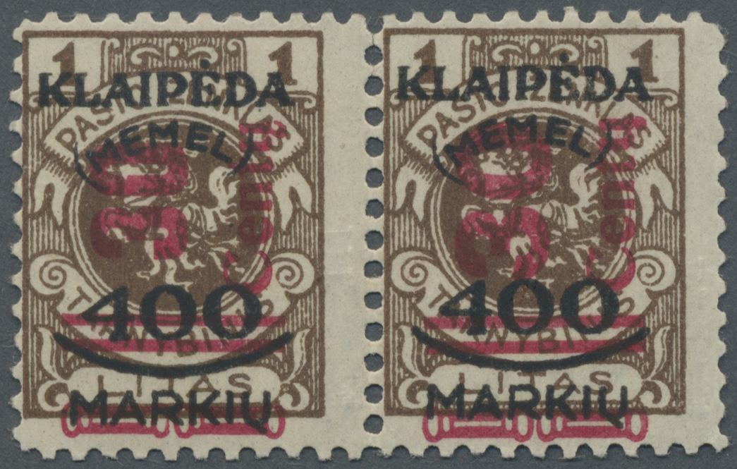 Lot 1496 - Memel - Auction #211 Lot 1496 - Memel - Auction #211