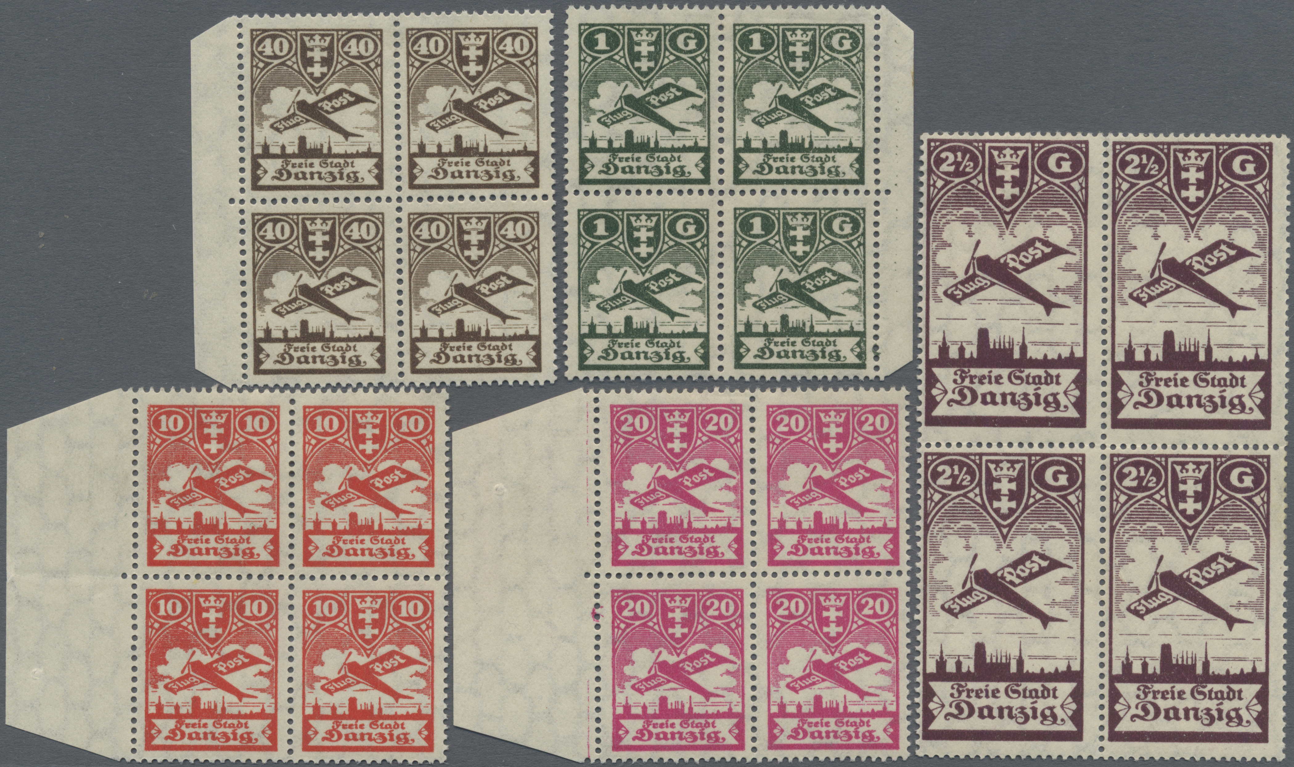 Lot 05949 - Danzig - Flugpost - Auktionshaus Christoph Gärtner GmbH & Co. KG 57th AUCTION - Day 3 Lot 05949 - Danzig - Flugpost - Auktionshaus Christoph Gärtner GmbH & Co. KG 57th AUCTION - Day 3