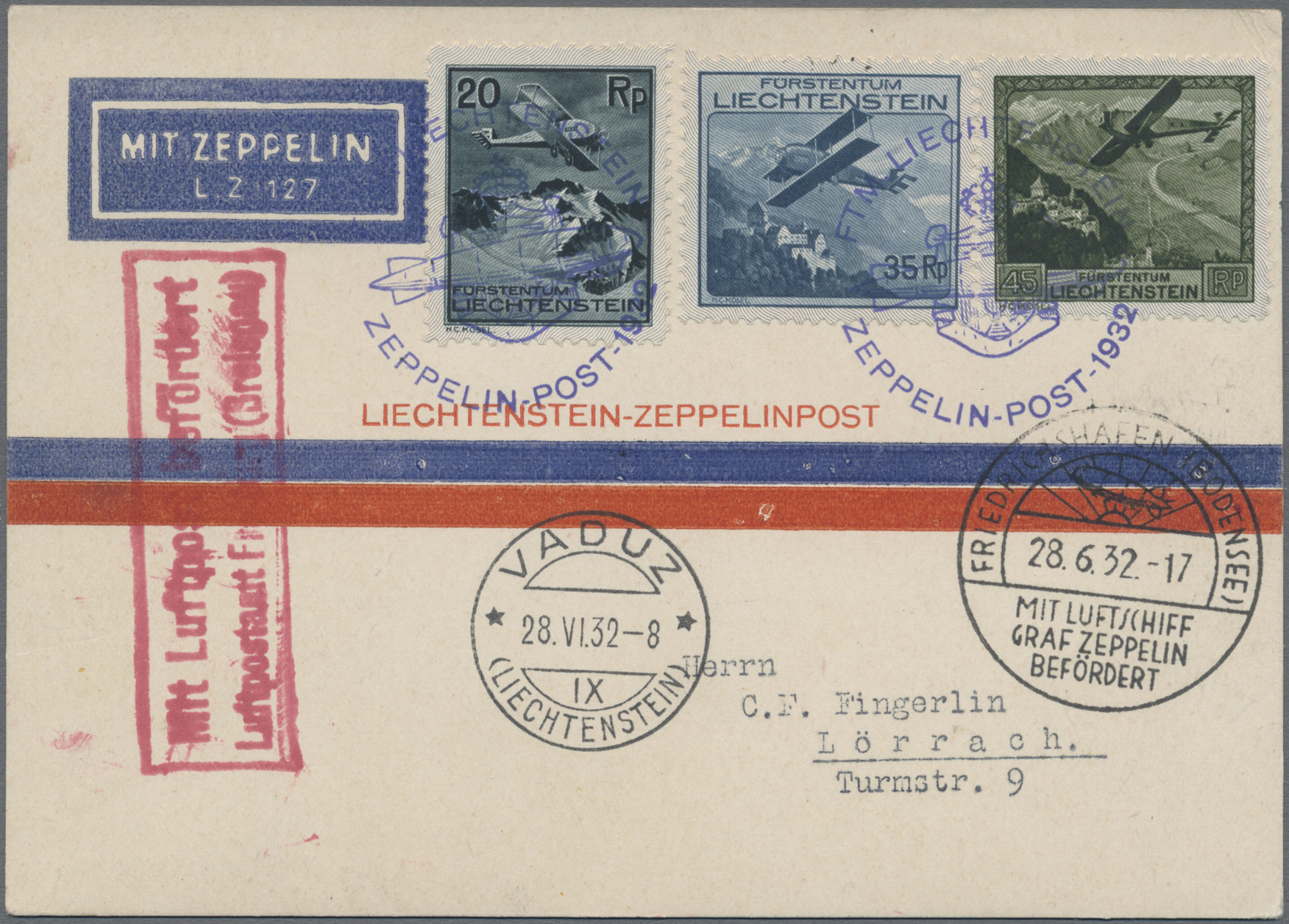 Stamp Auction Liechtenstein 52nd Auction All World Stamps