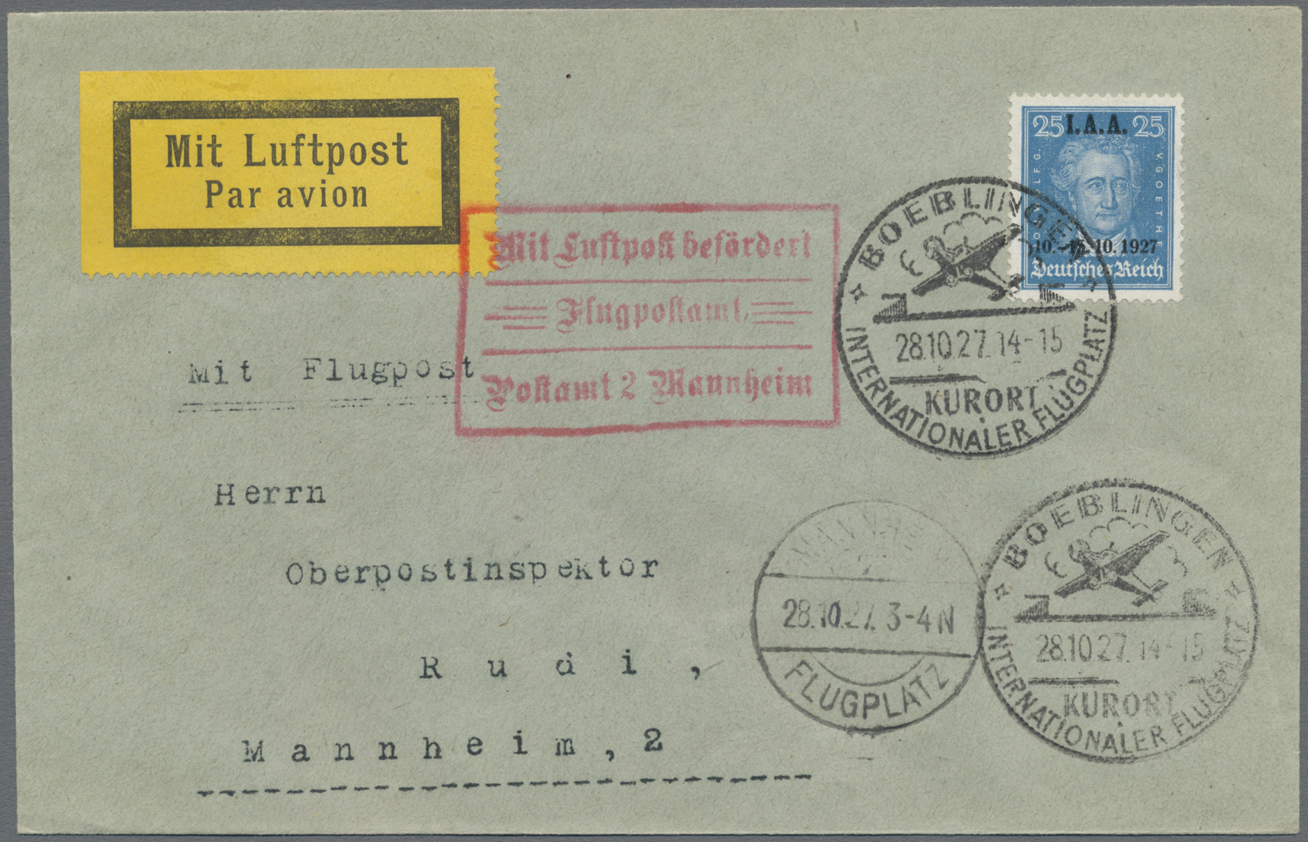 Lot 05158 - Deutsches Reich - Weimar - Auktionshaus Christoph Gärtner GmbH & Co. KG 57th AUCTION - Day 3 Lot 05158 - Deutsches Reich - Weimar - Auktionshaus Christoph Gärtner GmbH & Co. KG 57th AUCTION - Day 3