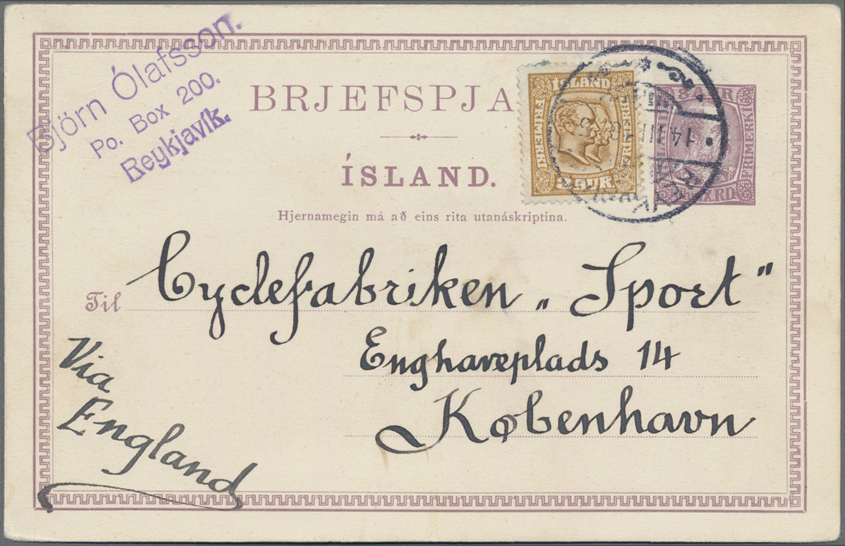 Lot 03443 - Island - Ganzsachen  -  Auktionshaus Christoph Gärtner GmbH & Co. KG 57th AUCTION - Day 2