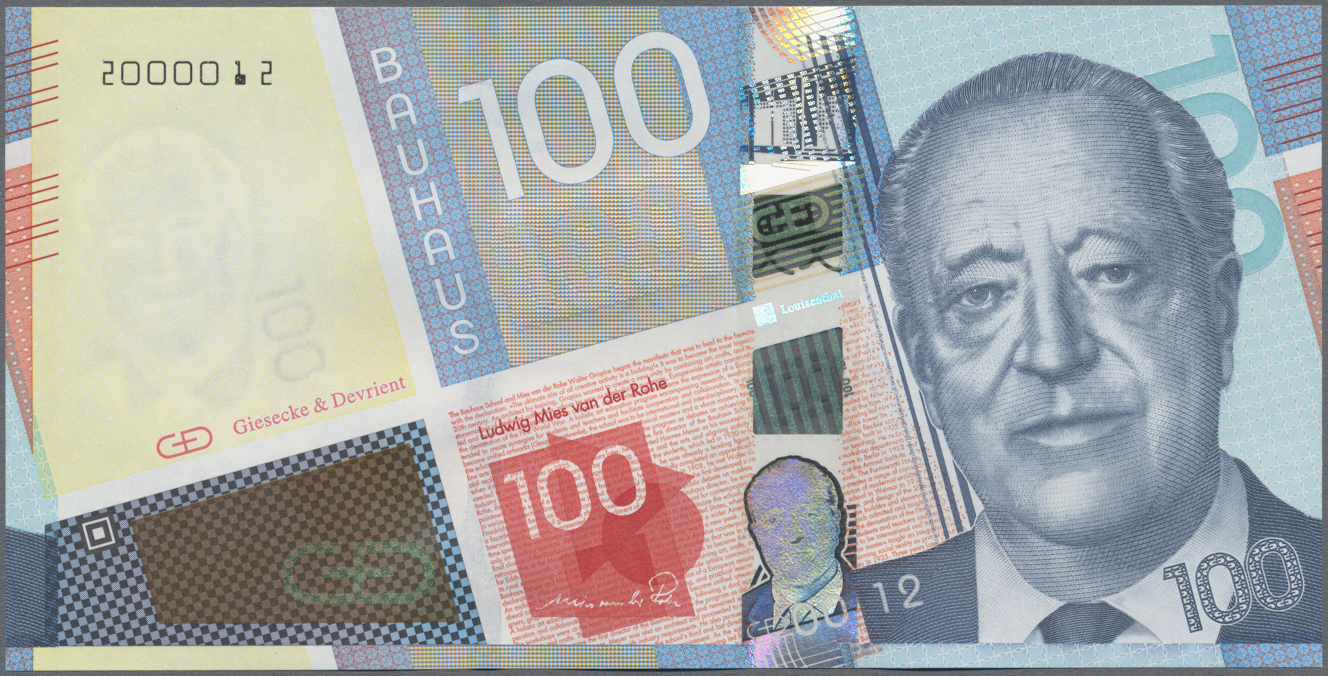 Lot 02930 - Testbanknoten | Banknoten  -  Auktionshaus Christoph Gärtner GmbH & Co. KG Sale #45 Banknotes Worldwide