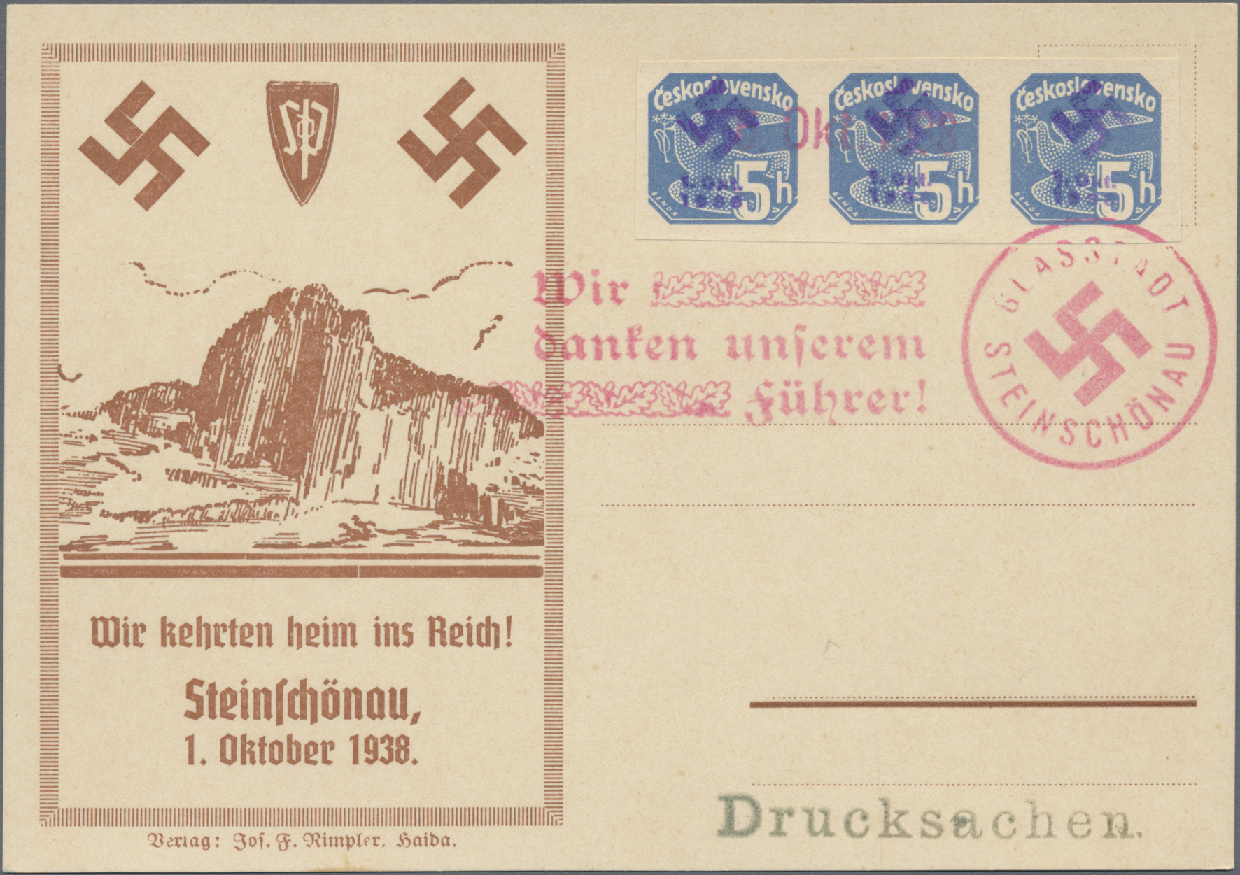 Lot 09030 - sudetenland  -  Auktionshaus Christoph Gärtner GmbH & Co. KG 53rd AUCTION - Day 5, Collections Estates, Germany, Picture Postcards