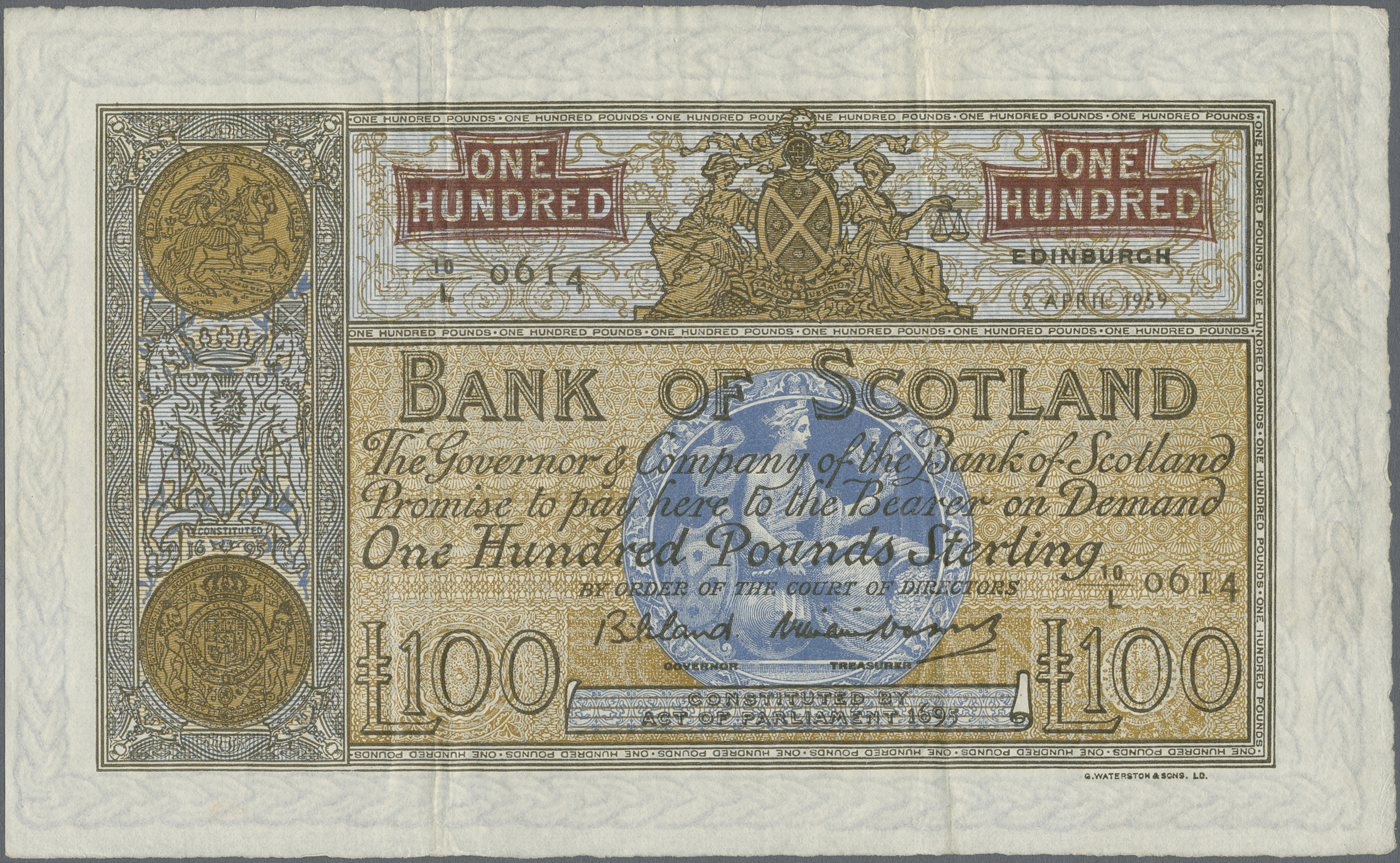 Lot 02502 - Scotland / Schottland | Banknoten - Auktionshaus Christoph Gärtner GmbH & Co. KG Sale #45 Banknotes Worldwide Lot 02502 - Scotland / Schottland | Banknoten - Auktionshaus Christoph Gärtner GmbH & Co. KG Sale #45 Banknotes Worldwide