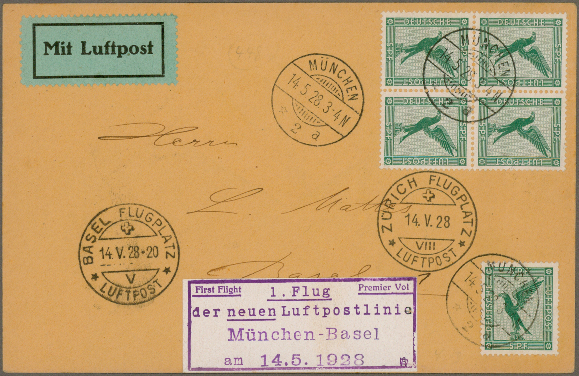 Lot 03109 - flugpost deutschland - Auktionshaus Christoph Gärtner GmbH & Co. KG 57th AUCTION - Day 2 Lot 03109 - flugpost deutschland - Auktionshaus Christoph Gärtner GmbH & Co. KG 57th AUCTION - Day 2