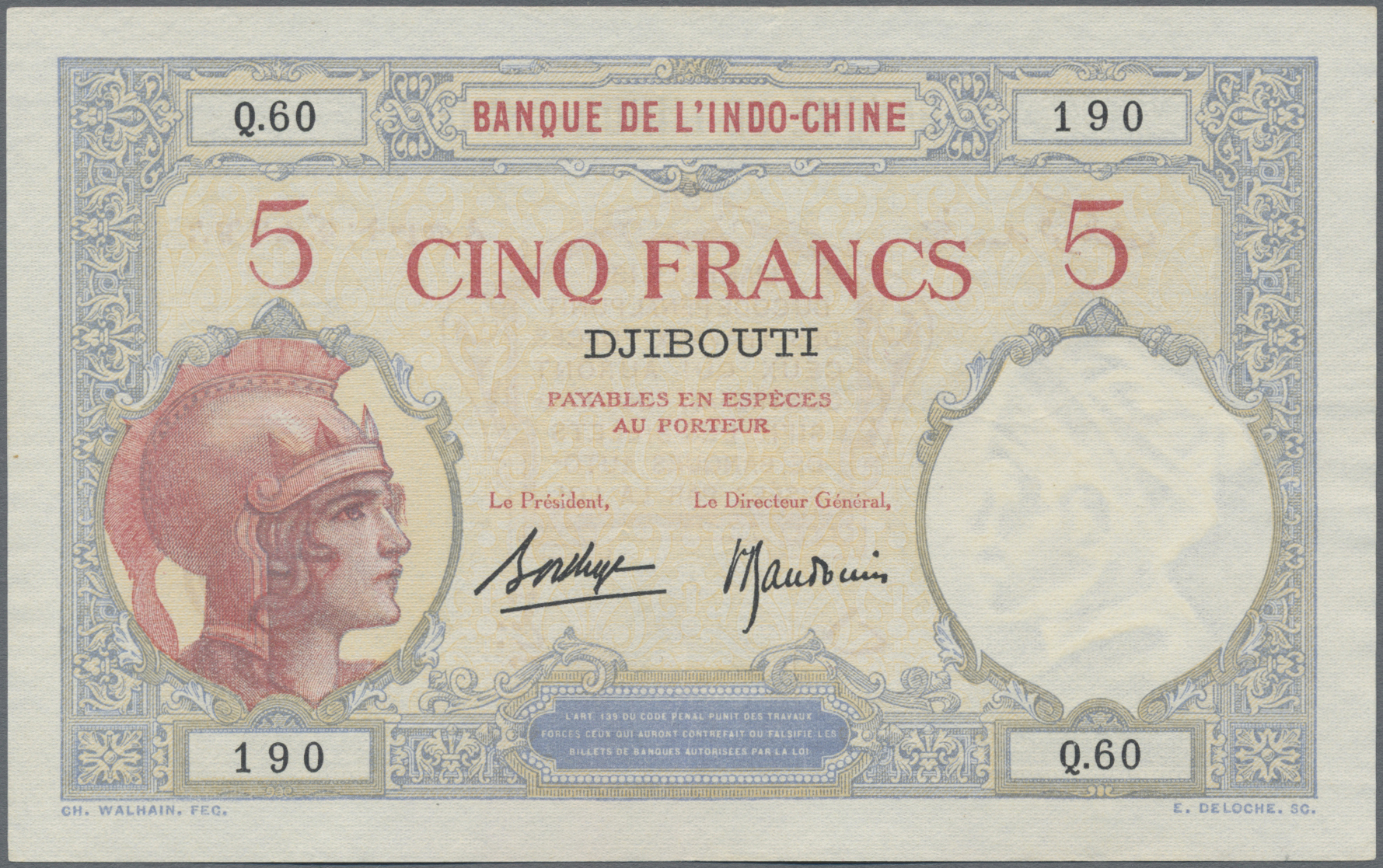 Lot 01421 - Djibouti / Dschibuti | Banknoten - Auktionshaus Christoph Gärtner GmbH & Co. KG Sale #45 Banknotes Worldwide Lot 01421 - Djibouti / Dschibuti | Banknoten - Auktionshaus Christoph Gärtner GmbH & Co. KG Sale #45 Banknotes Worldwide