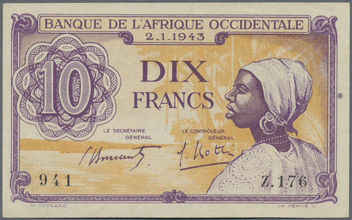 Lot 01674 - French West Africa / Französisch Westafrika | Banknoten - Auktionshaus Christoph Gärtner GmbH & Co. KG Sale #45 Banknotes Worldwide Lot 01674 - French West Africa / Französisch Westafrika | Banknoten - Auktionshaus Christoph Gärtner GmbH & Co. KG Sale #45 Banknotes Worldwide