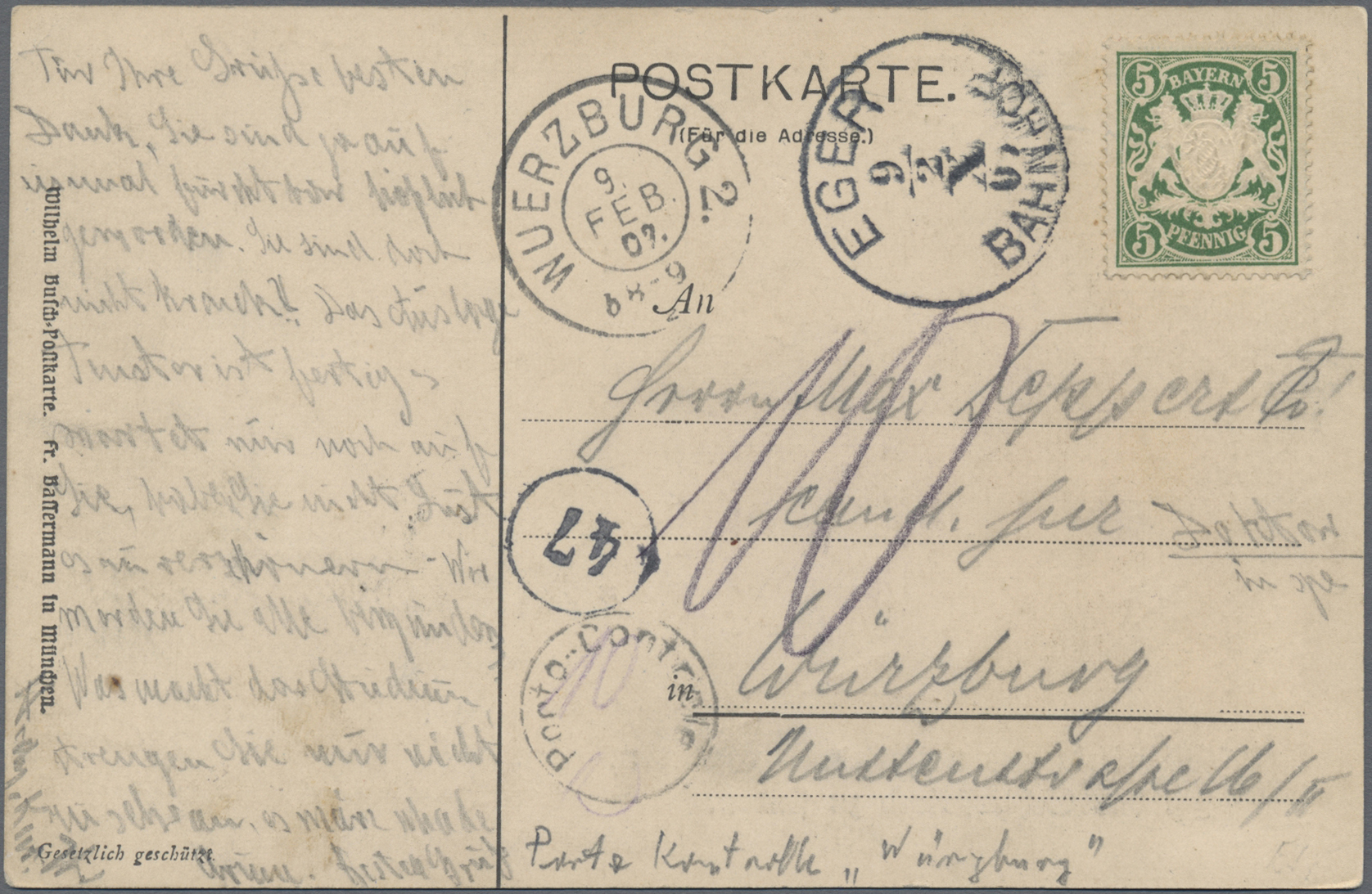 Lot 08223 - Bayern - Marken und Briefe  -  Auktionshaus Christoph Gärtner GmbH & Co. KG 53rd AUCTION - Day 5, Collections Estates, Germany, Picture Postcards