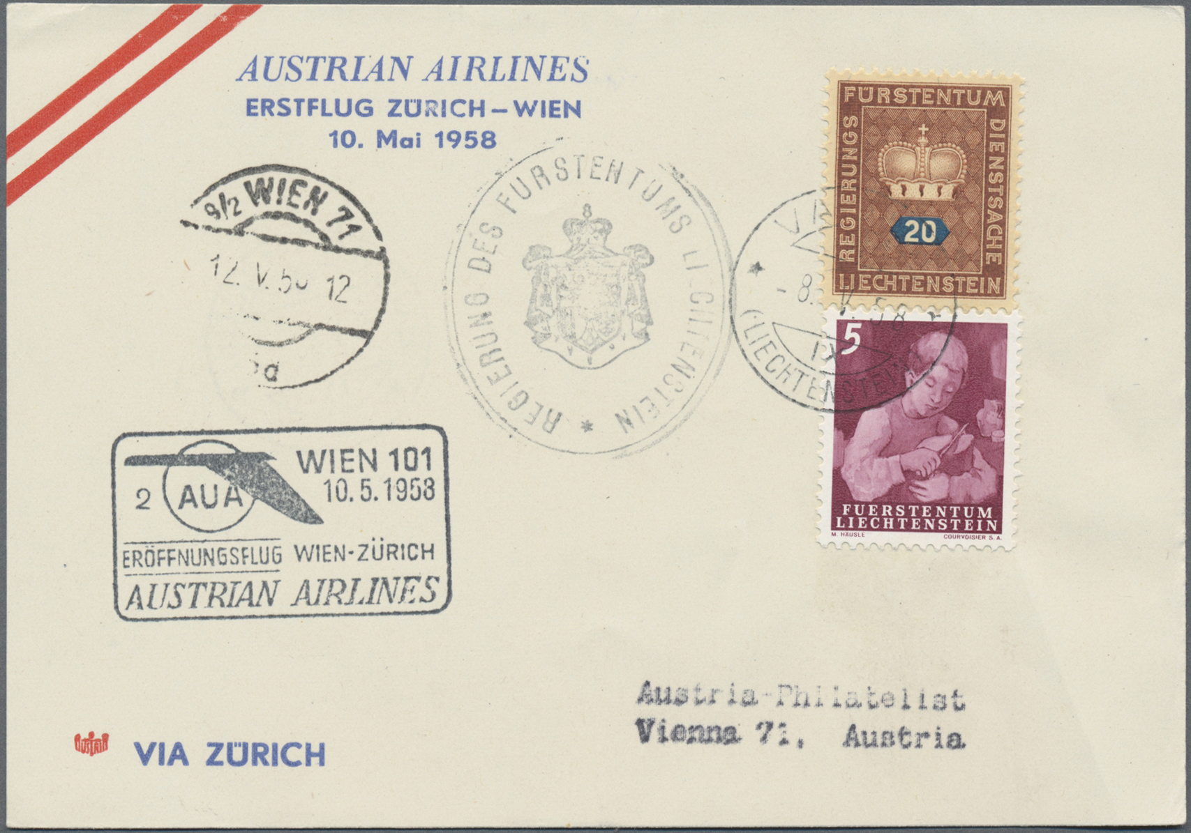 Lot 35023 - österreich - flugpost  -  Auktionshaus Christoph Gärtner GmbH & Co. KG Sale #44 Collections Germany