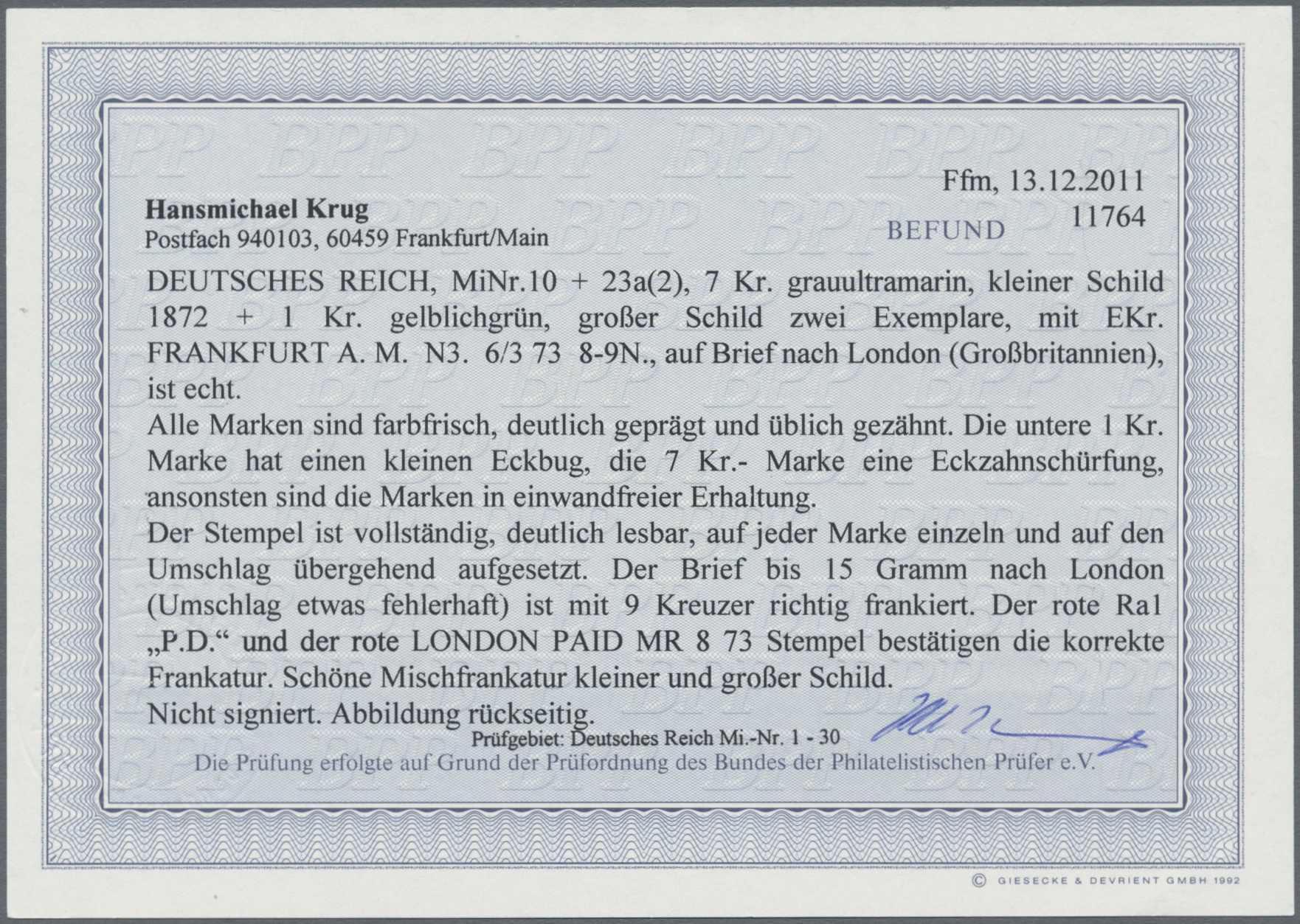 Lot 10964 - Deutsches Reich - Brustschild  -  Auktionshaus Christoph Gärtner GmbH & Co. KG 56th AUCTION - Day 5