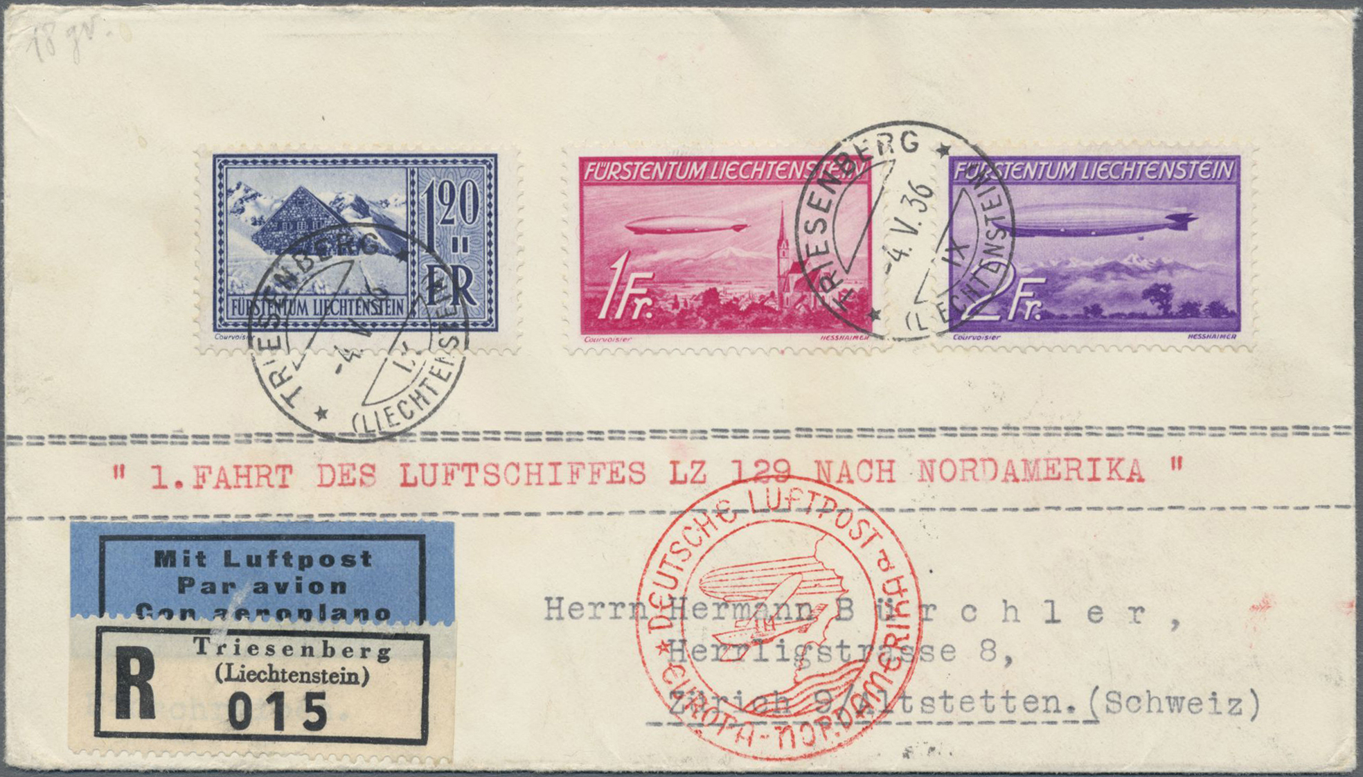 Lot 08050 - zeppelinpost übersee  -  Auktionshaus Christoph Gärtner GmbH & Co. KG 56th AUCTION - Day 4