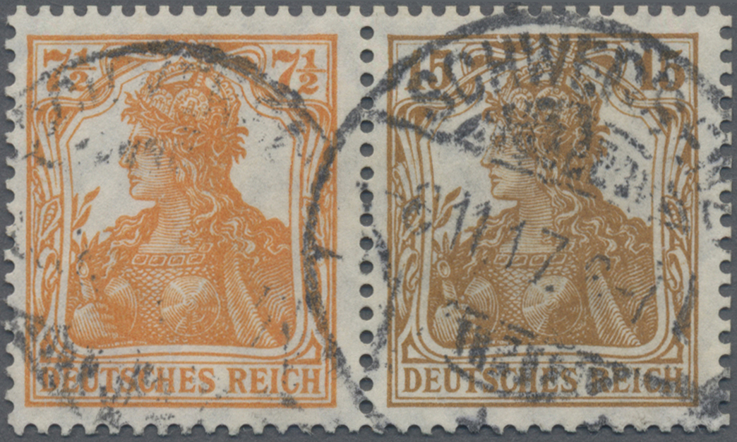 Lot 05563 - Deutsches Reich - Zusammendrucke - Auktionshaus Christoph Gärtner GmbH & Co. KG 59th AUCTION - day 4 Lot 05563 - Deutsches Reich - Zusammendrucke - Auktionshaus Christoph Gärtner GmbH & Co. KG 59th AUCTION - day 4