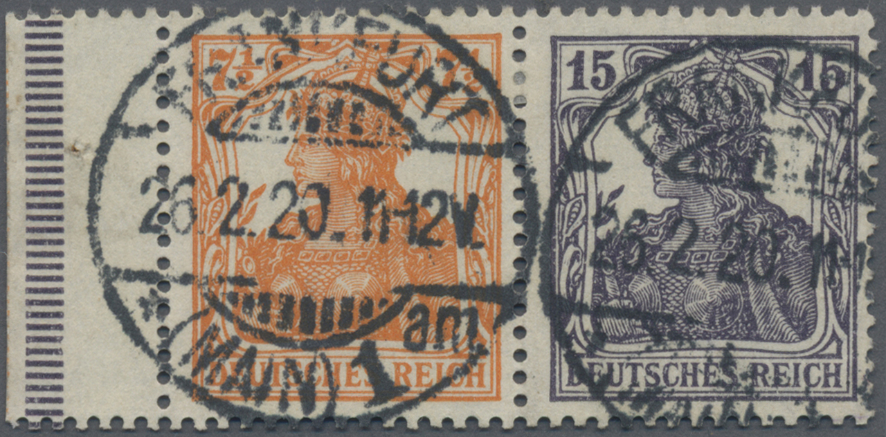 Lot 05564 - Deutsches Reich - Zusammendrucke - Auktionshaus Christoph Gärtner GmbH & Co. KG 59th AUCTION - day 4 Lot 05564 - Deutsches Reich - Zusammendrucke - Auktionshaus Christoph Gärtner GmbH & Co. KG 59th AUCTION - day 4