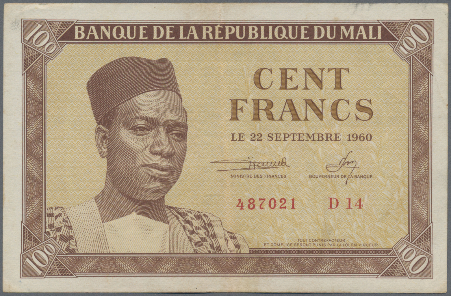 Lot 01999 - Mali | Banknoten - Auktionshaus Christoph Gärtner GmbH & Co. KG Sale #45 Banknotes Worldwide Lot 01999 - Mali | Banknoten - Auktionshaus Christoph Gärtner GmbH & Co. KG Sale #45 Banknotes Worldwide
