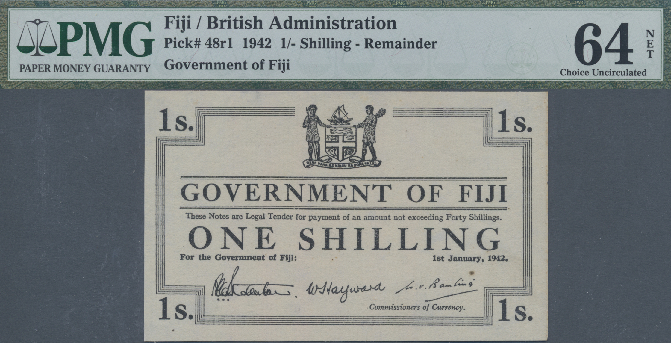 Lot 01517 - Fiji | Banknoten - Auktionshaus Christoph Gärtner GmbH & Co. KG Sale #45 Banknotes Worldwide Lot 01517 - Fiji | Banknoten - Auktionshaus Christoph Gärtner GmbH & Co. KG Sale #45 Banknotes Worldwide