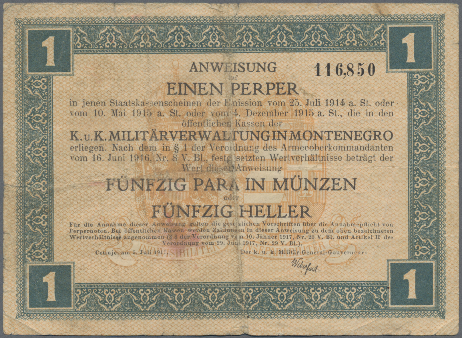 Lot 02066 - Montenegro | Banknoten - Auktionshaus Christoph Gärtner GmbH & Co. KG Sale #45 Banknotes Worldwide Lot 02066 - Montenegro | Banknoten - Auktionshaus Christoph Gärtner GmbH & Co. KG Sale #45 Banknotes Worldwide