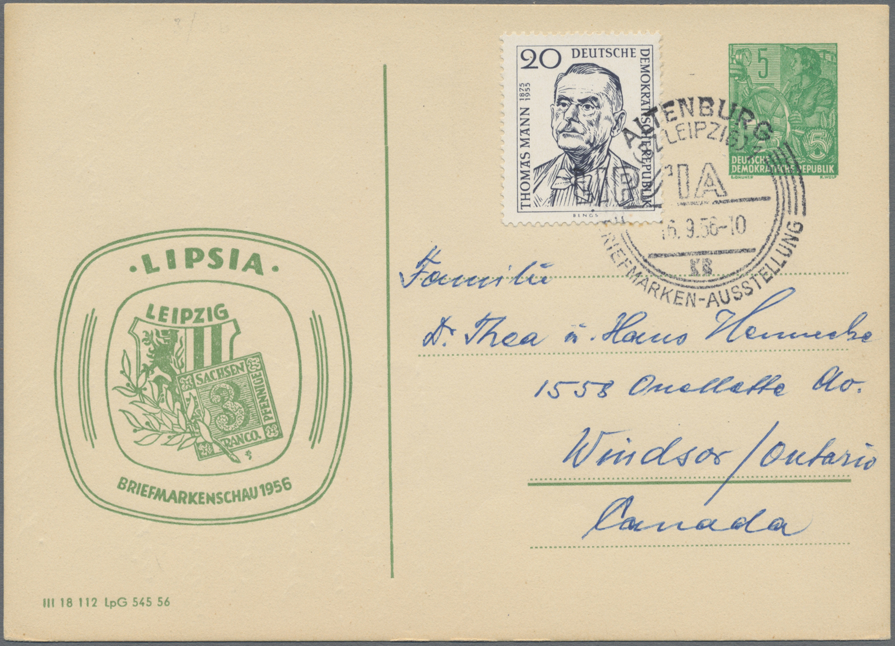 Lot 14941 - DDR - Privatganzsachen - Auktionshaus Christoph Gärtner GmbH & Co. KG 58th AUCTION - Day 5 Lot 14941 - DDR - Privatganzsachen - Auktionshaus Christoph Gärtner GmbH & Co. KG 58th AUCTION - Day 5