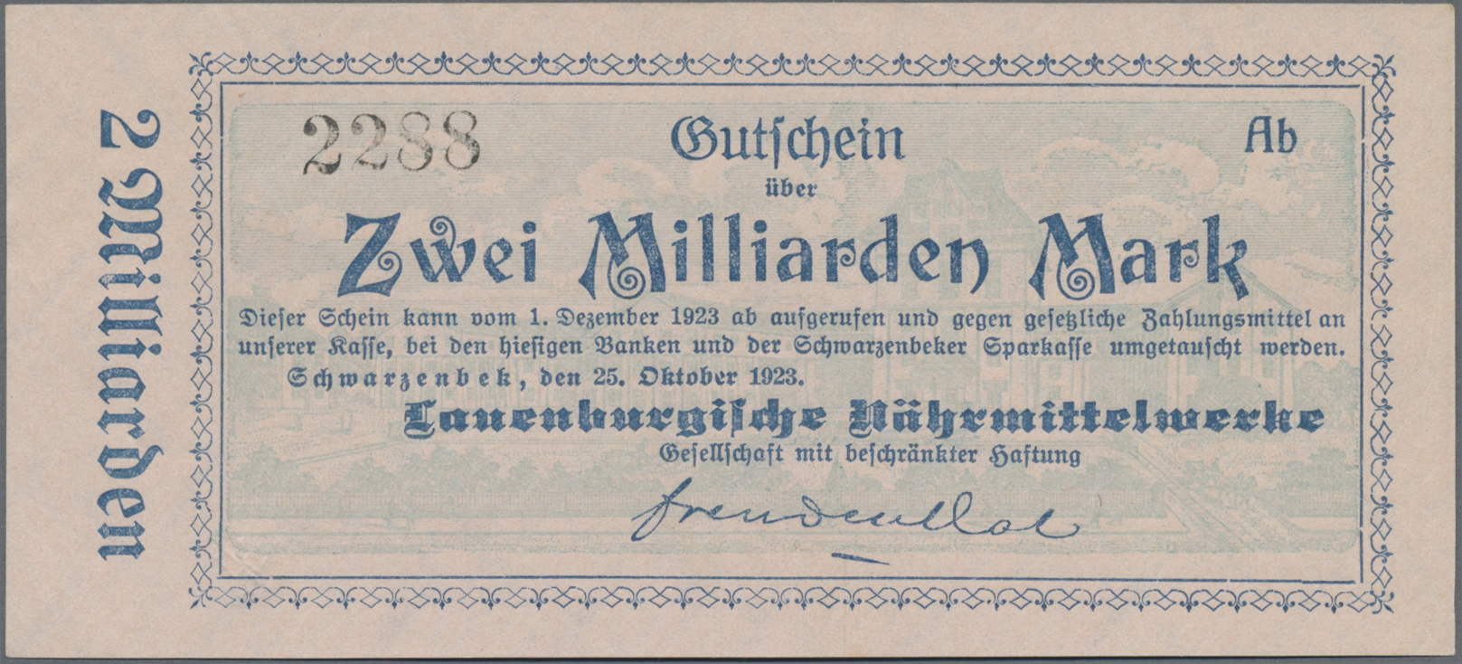 Lot 01898 - Deutschland - Notgeld - Schleswig-Holstein | Banknoten - Auktionshaus Christoph Gärtner GmbH & Co. KG 58th AUCTION - Day 1 Lot 01898 - Deutschland - Notgeld - Schleswig-Holstein | Banknoten - Auktionshaus Christoph Gärtner GmbH & Co. KG 58th AUCTION - Day 1