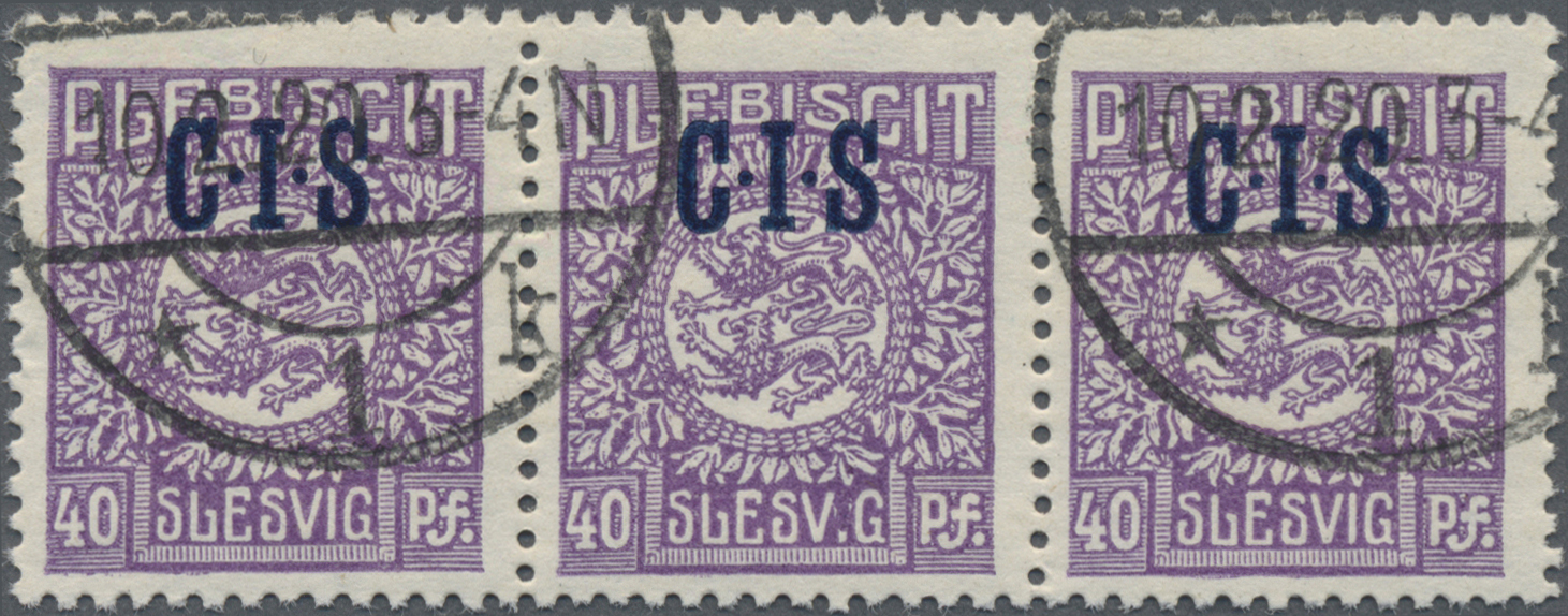 Lot 05907 - Deutsche Abstimmungsgebiete: Schleswig - Dienstmarken - Auktionshaus Christoph Gärtner GmbH & Co. KG 57th AUCTION - Day 3 Lot 05907 - Deutsche Abstimmungsgebiete: Schleswig - Dienstmarken - Auktionshaus Christoph Gärtner GmbH & Co. KG 57th AUCTION - Day 3