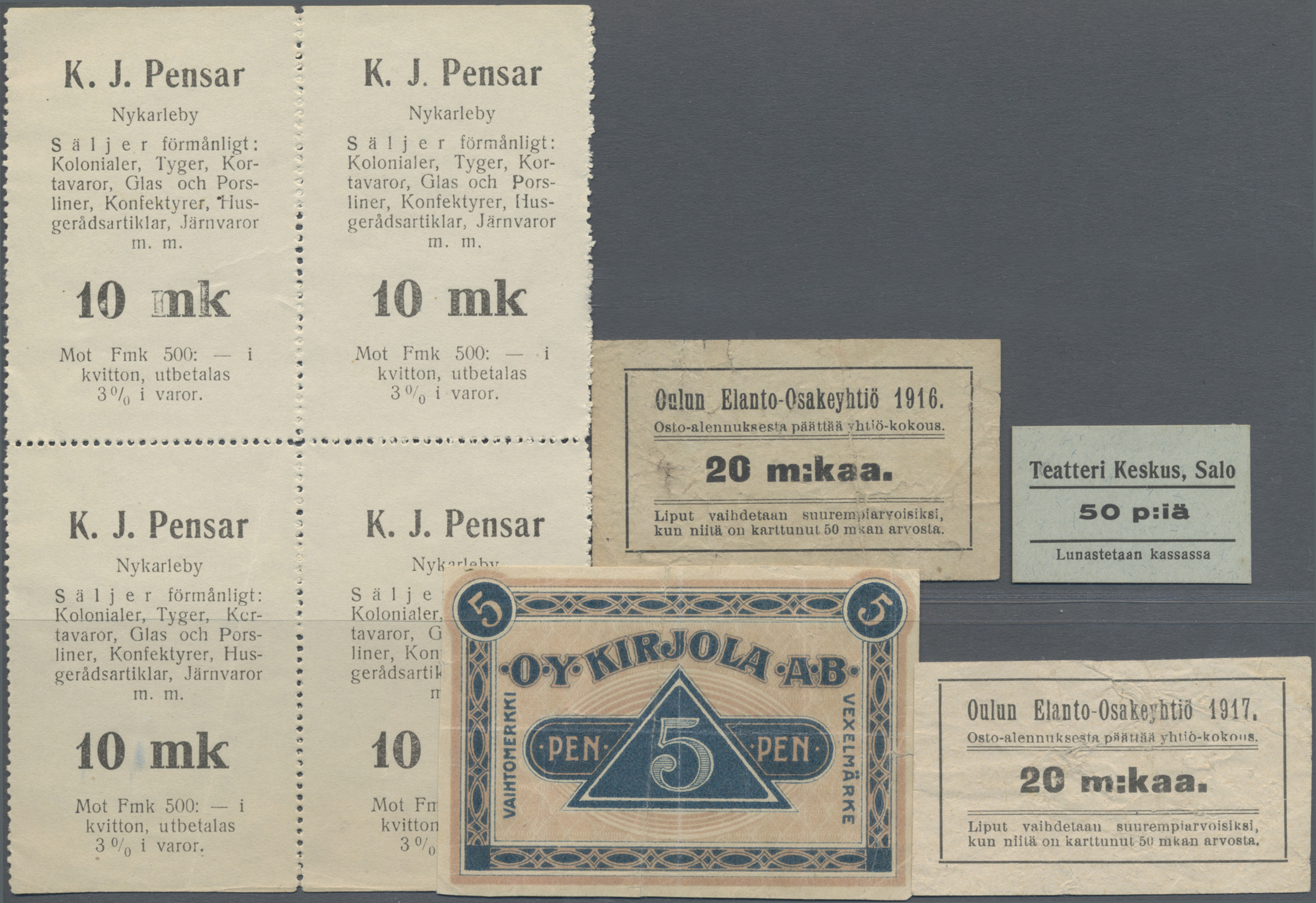 Lot 01555 - Finland / Finnland | Banknoten - Auktionshaus Christoph Gärtner GmbH & Co. KG Sale #45 Banknotes Worldwide Lot 01555 - Finland / Finnland | Banknoten - Auktionshaus Christoph Gärtner GmbH & Co. KG Sale #45 Banknotes Worldwide