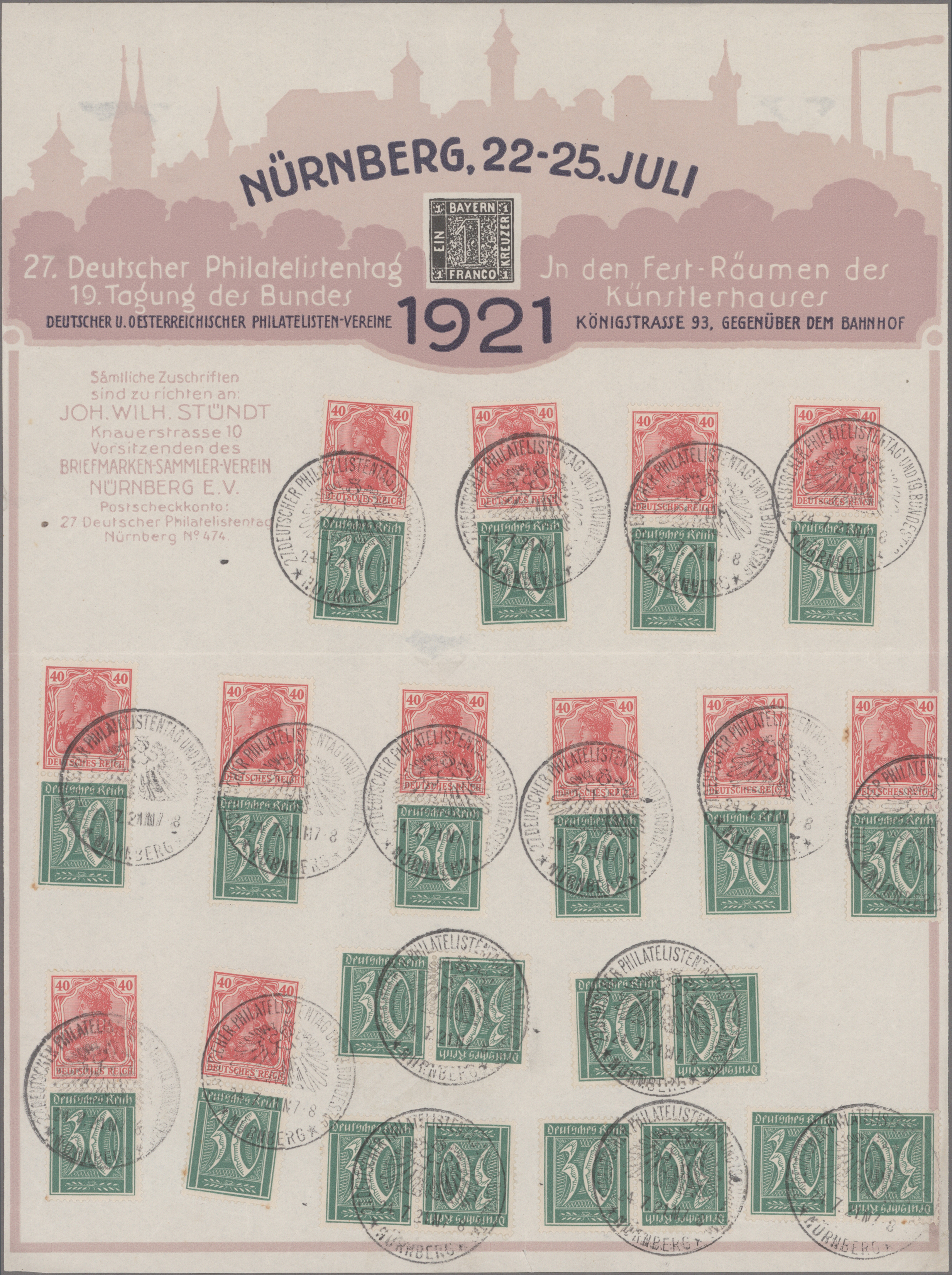Lot 05263 - Deutsches Reich - Zusammendrucke - Auktionshaus Christoph Gärtner GmbH & Co. KG 57th AUCTION - Day 3 Lot 05263 - Deutsches Reich - Zusammendrucke - Auktionshaus Christoph Gärtner GmbH & Co. KG 57th AUCTION - Day 3