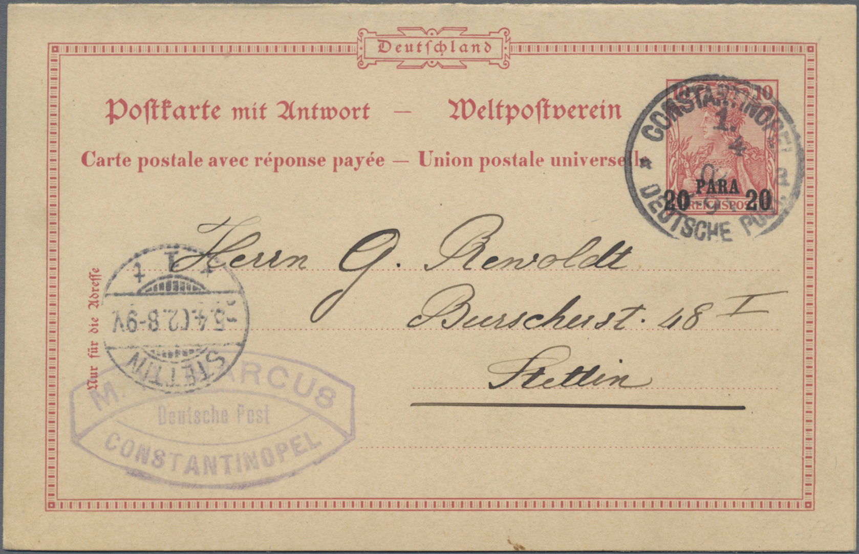 Lot 10973 - Deutsche Post in der Türkei - Ganzsachen  -  Auktionshaus Christoph Gärtner GmbH & Co. KG 57th AUCTION - Day 5