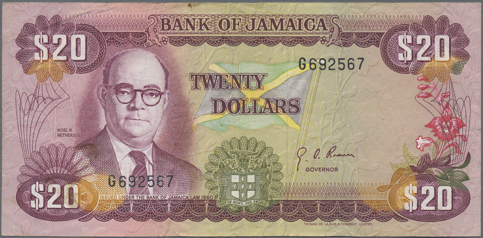 Lot 01412 - Jamaica | Banknoten - Auktionshaus Christoph Gärtner GmbH & Co. KG 58th AUCTION - Day 1 Lot 01412 - Jamaica | Banknoten - Auktionshaus Christoph Gärtner GmbH & Co. KG 58th AUCTION - Day 1