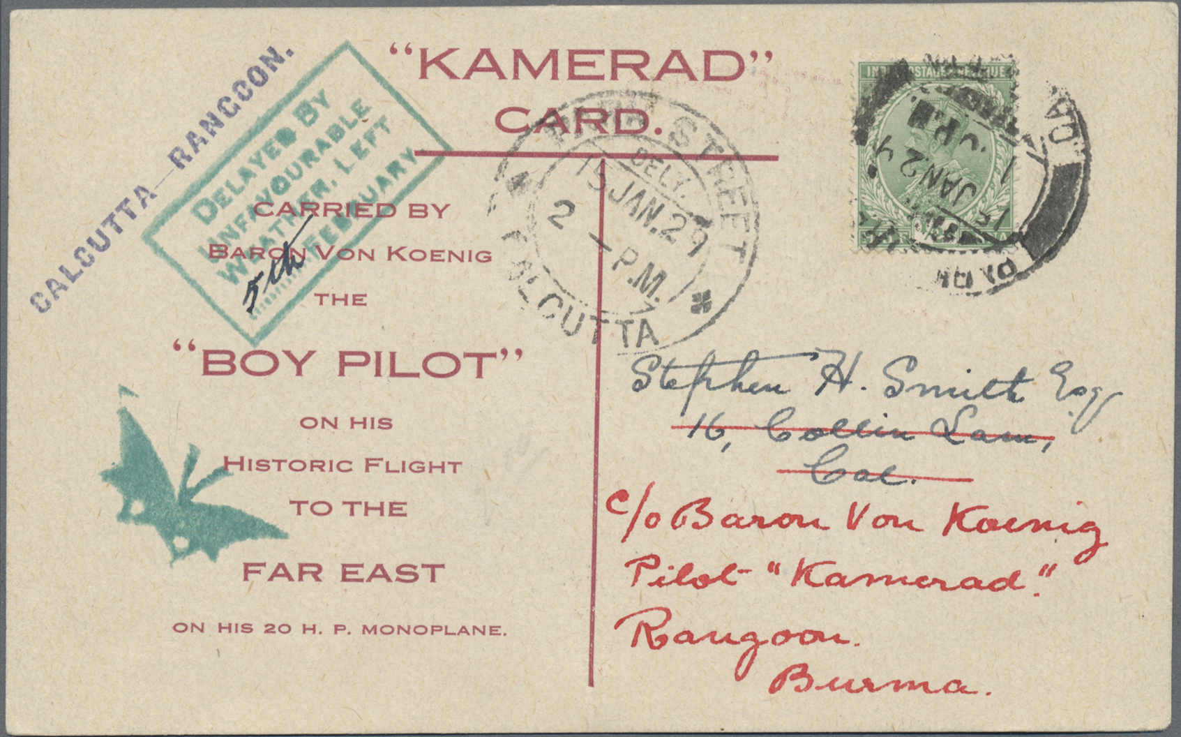 Lot 07259 - Indien - Flugpost - Auktionshaus Christoph Gärtner GmbH & Co. KG 58th AUCTION - Day 3 Lot 07259 - Indien - Flugpost - Auktionshaus Christoph Gärtner GmbH & Co. KG 58th AUCTION - Day 3