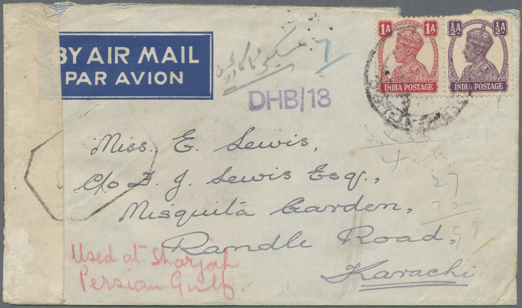 Lot 02227 - Indien - Used Abroad - Trucial States  -  Auktionshaus Christoph Gärtner GmbH & Co. KG 57th AUCTION - Day 2