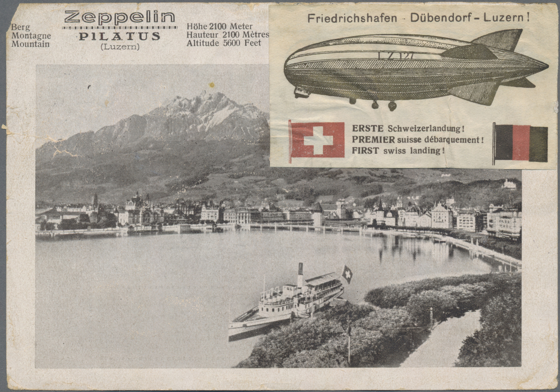 Lot 8026 - zeppelinpost europa  -  Auktionshaus Christoph Gärtner GmbH & Co. KG 54th AUCTION - Day 4
