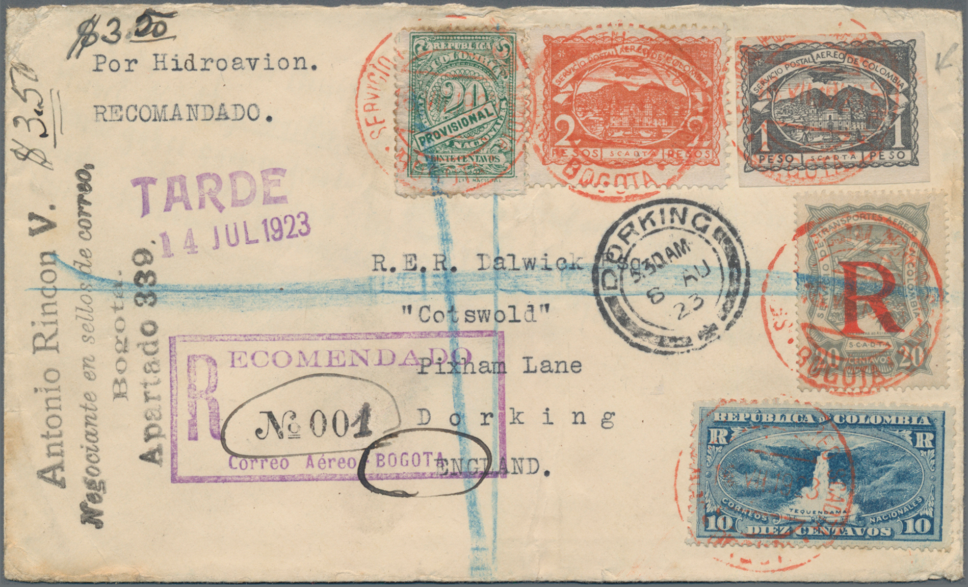 Lot 03097 - SCADTA - Ausgaben für Kolumbien - Auktionshaus Christoph Gärtner GmbH & Co. KG 55th AUCTION - Day 2 Lot 03097 - SCADTA - Ausgaben für Kolumbien - Auktionshaus Christoph Gärtner GmbH & Co. KG 55th AUCTION - Day 2