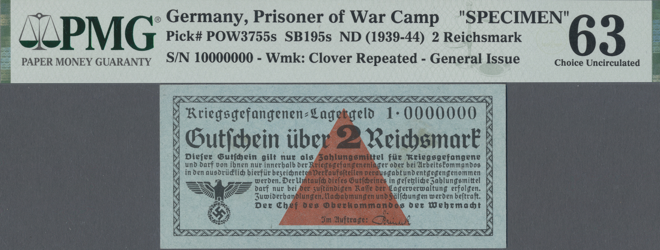 Lot 14609 - Deutschland - Konzentrations- und Kriegsgefangenenlager | Banknoten - Auktionshaus Christoph Gärtner GmbH & Co. KG 53rd AUCTION - Day 6 Coins & Banknotes Lot 14609 - Deutschland - Konzentrations- und Kriegsgefangenenlager | Banknoten - Auktionshaus Christoph Gärtner GmbH & Co. KG 53rd AUCTION - Day 6 Coins & Banknotes