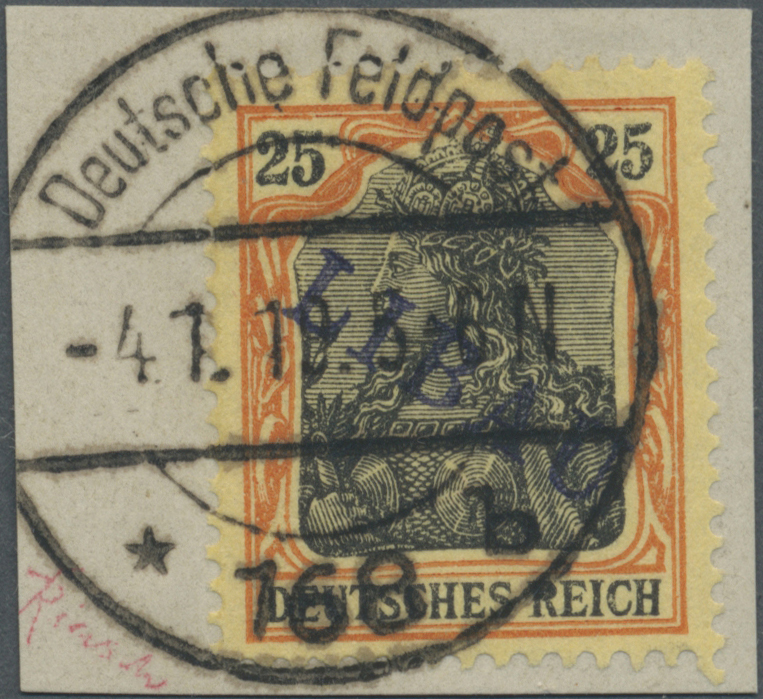 Stamp Auction - Deutsche Besetzung I. Wk: Postgebiet Ober. Ost - Libau 