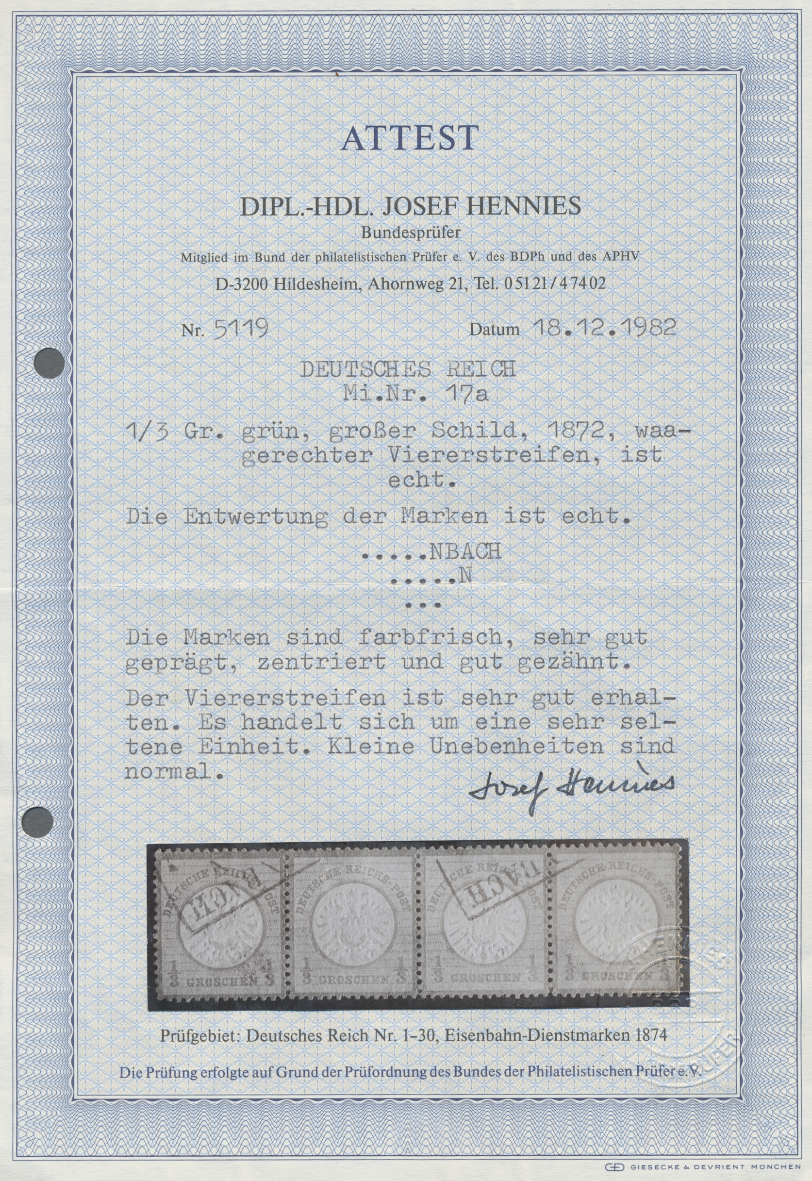 Lot 773 - Deutsches Reich - Brustschild  -   Auction #211