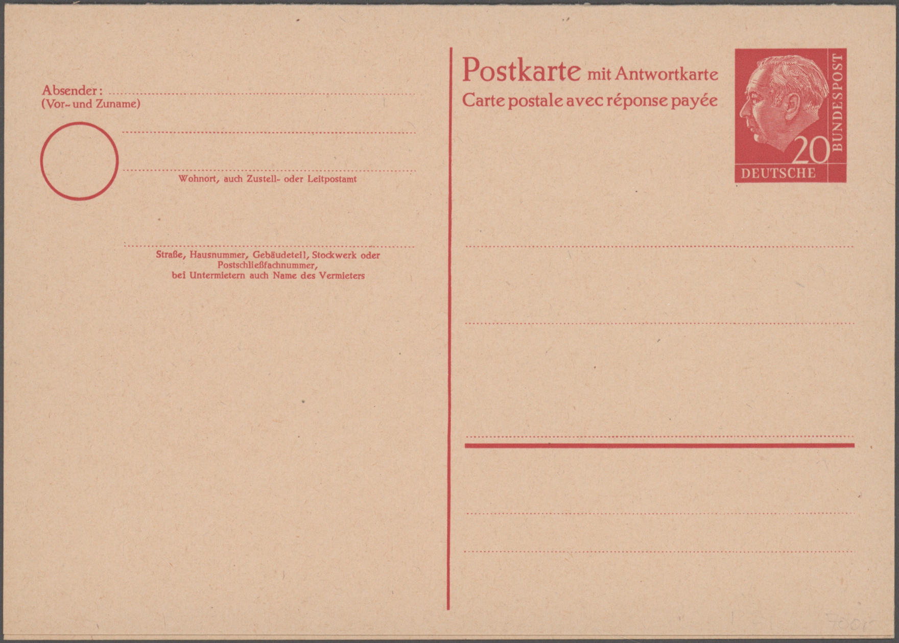 Lot 12066 - Bundesrepublik - Ganzsachen - Auktionshaus Christoph Gärtner GmbH & Co. KG 57th AUCTION - Day 5 Lot 12066 - Bundesrepublik - Ganzsachen - Auktionshaus Christoph Gärtner GmbH & Co. KG 57th AUCTION - Day 5